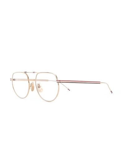 Thom Browne aviator frame glasses outlook