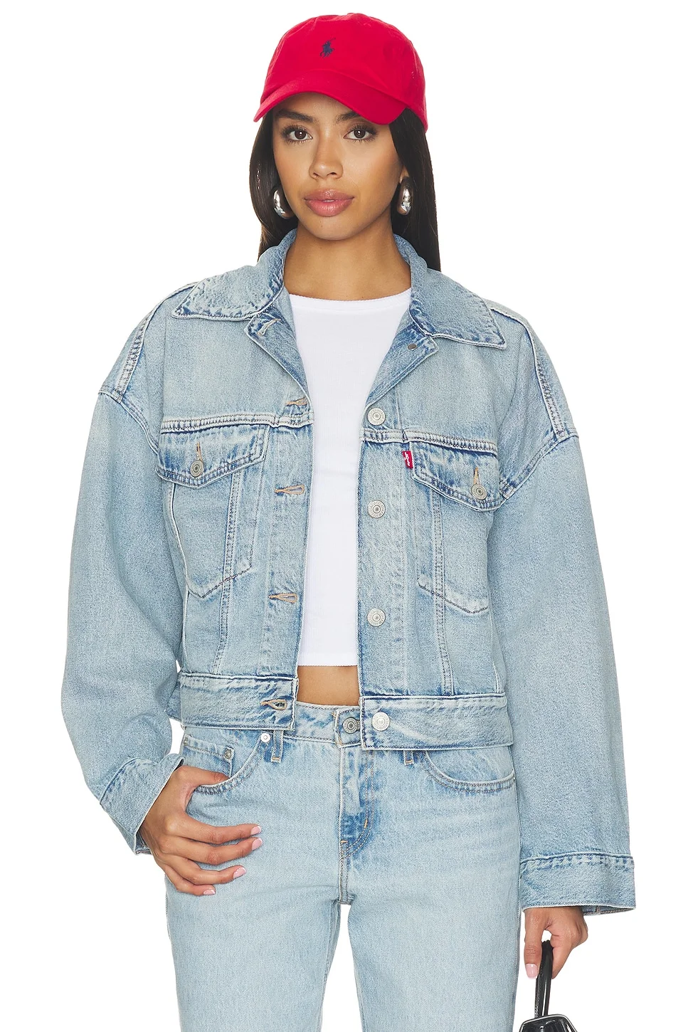 Loose Crop Trucker Jacket - 1