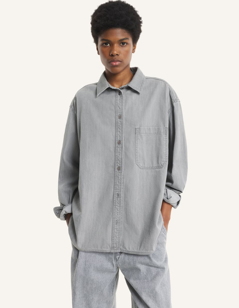 Maison Kitsuné DENIM BOYFRIEND SHIRT outlook