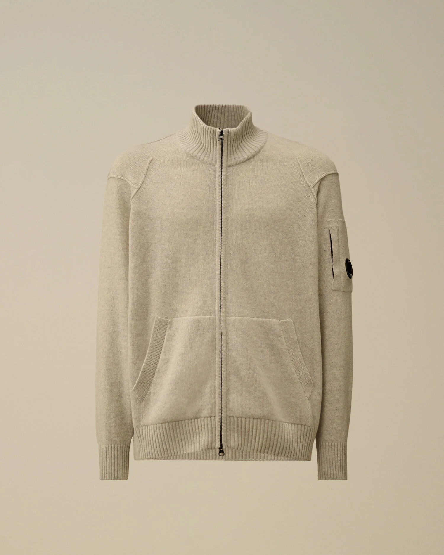Lambswool GRS Full Zip Sweater - 1