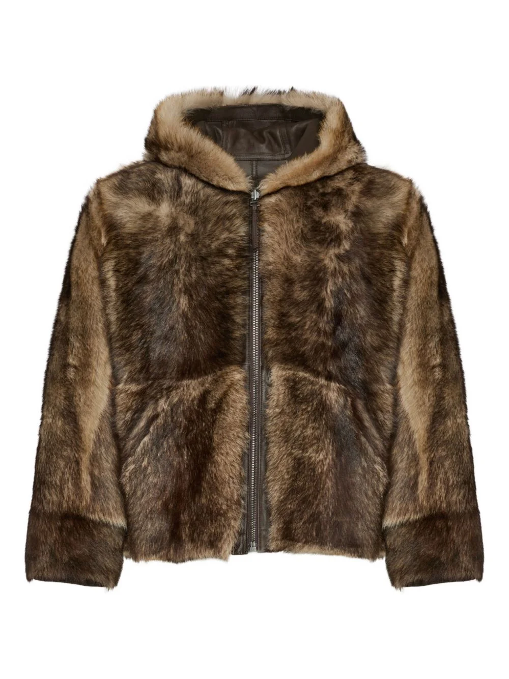 Reversible Toscana lambskin hoodie - 1