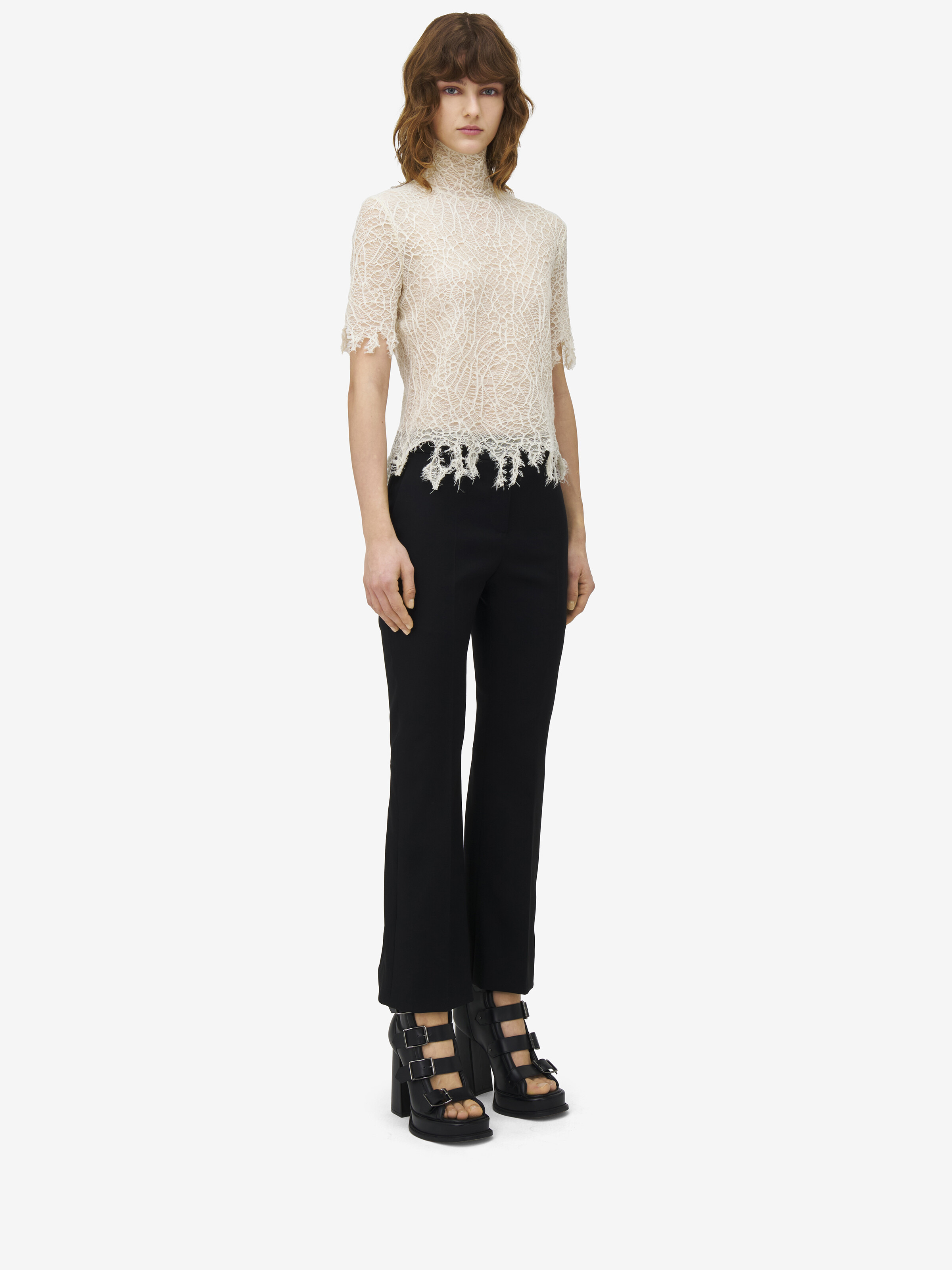 Knitted Cobweb Lace Top - 4