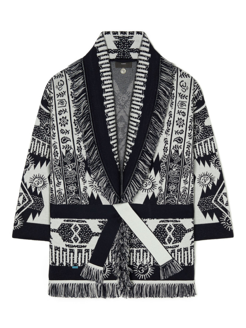 Wood Block Ibrid Jacquard Cardigan 6