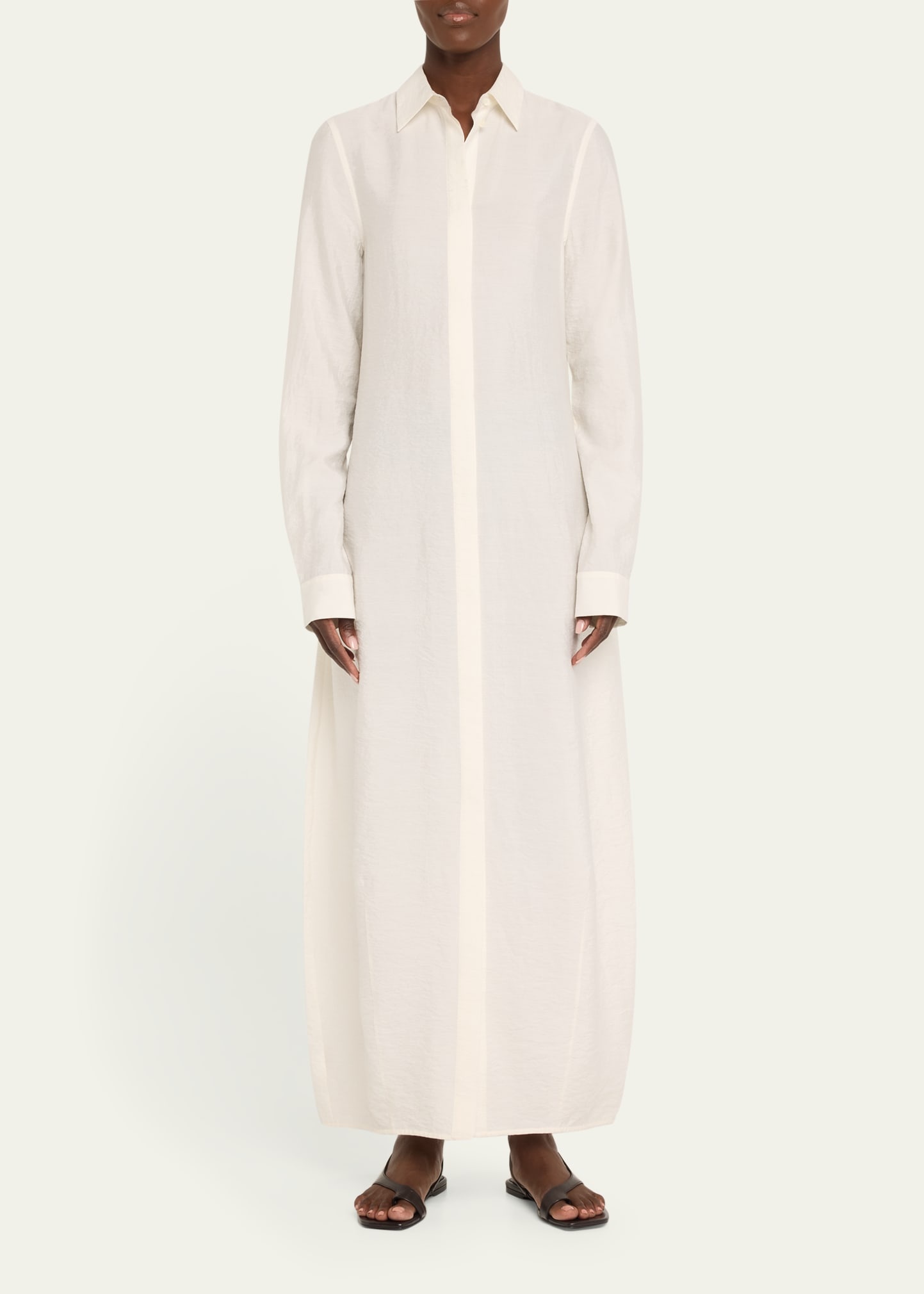 Long Parachute Shirtdress - 2