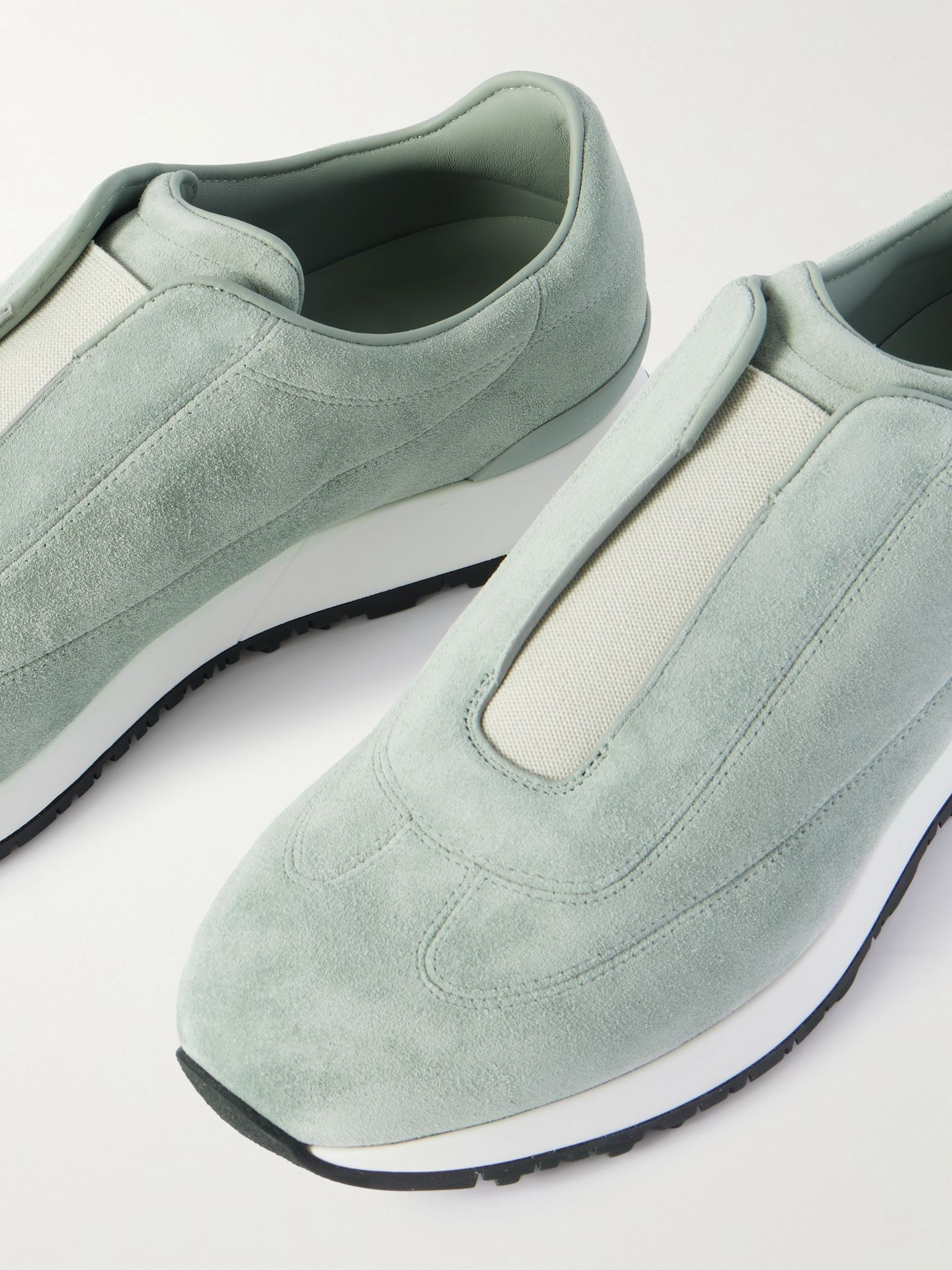 Lift Suede Slip-On Sneakers Gray green - 5