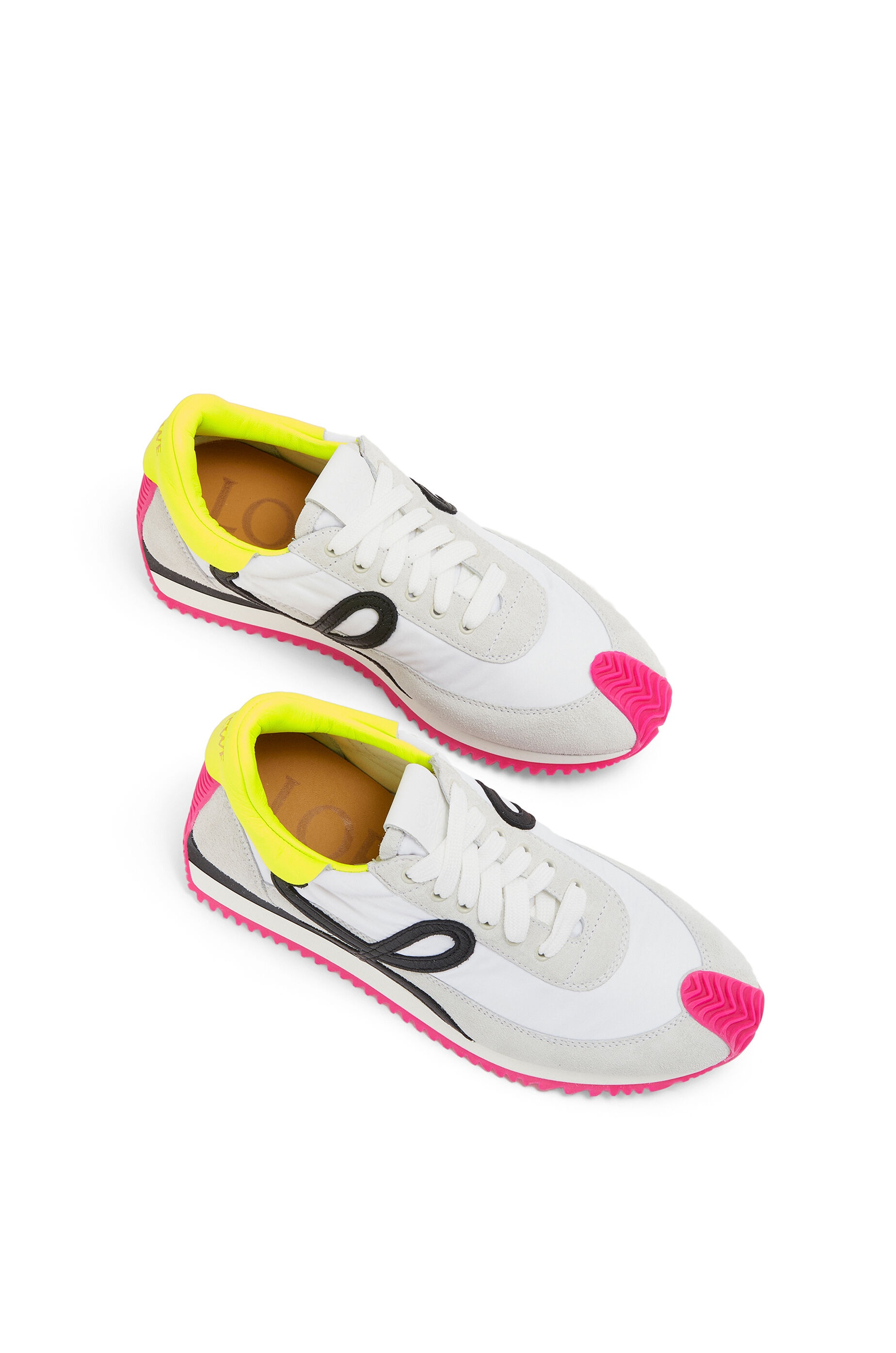 Flow runner in nylon and suede - 3