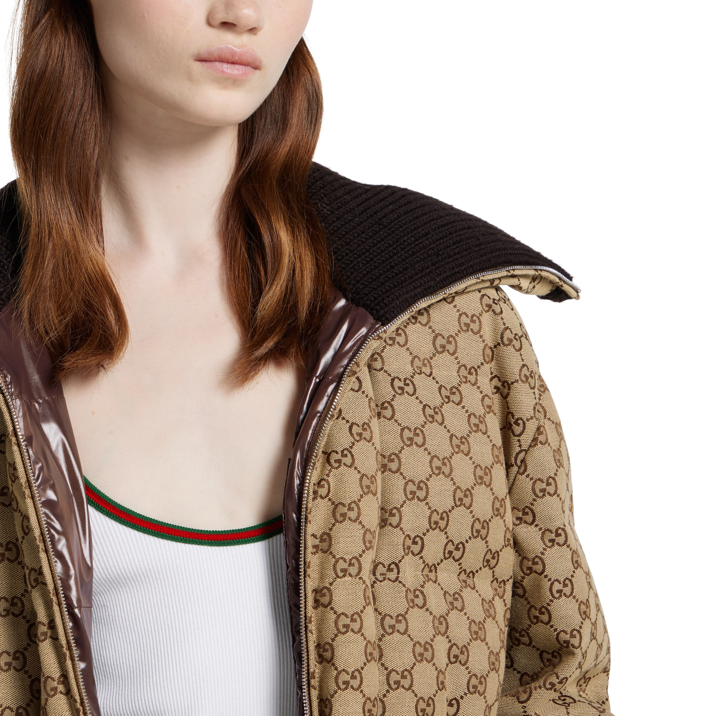 GG canvas puffer jacket - 6