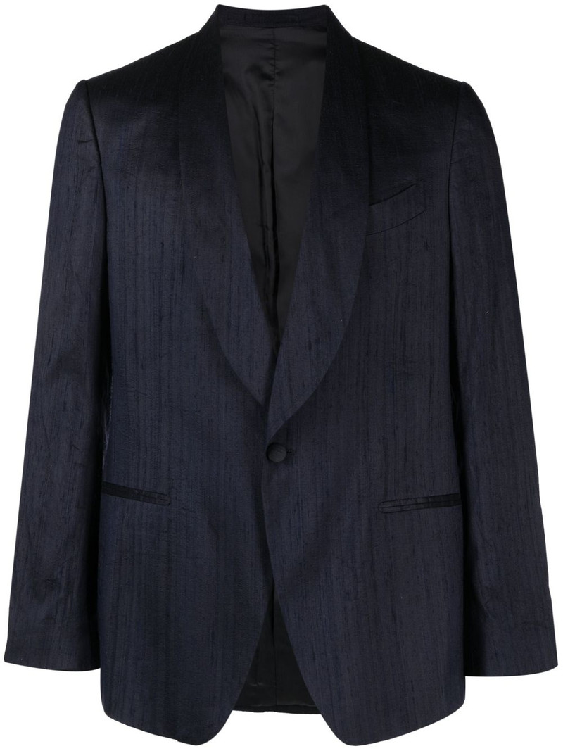 single-breasted silk blazer 1