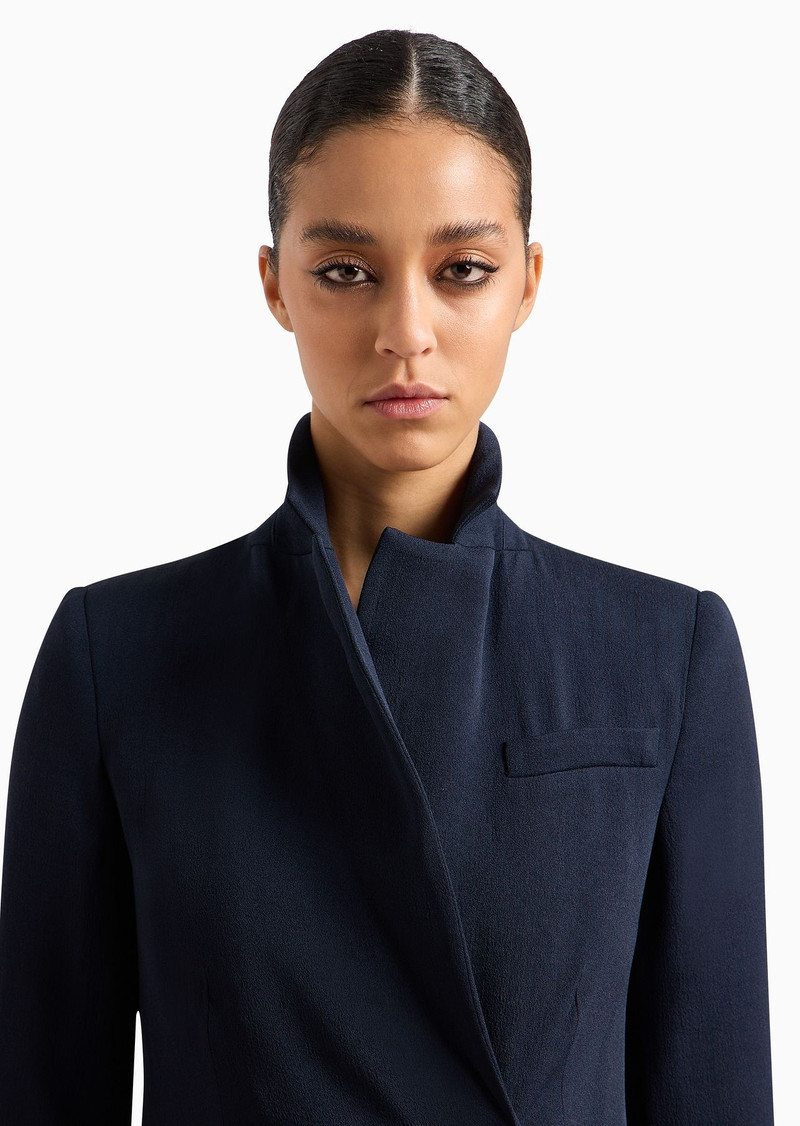 Icon frisottino single-breasted jacket with jacquard micro-check motif 5