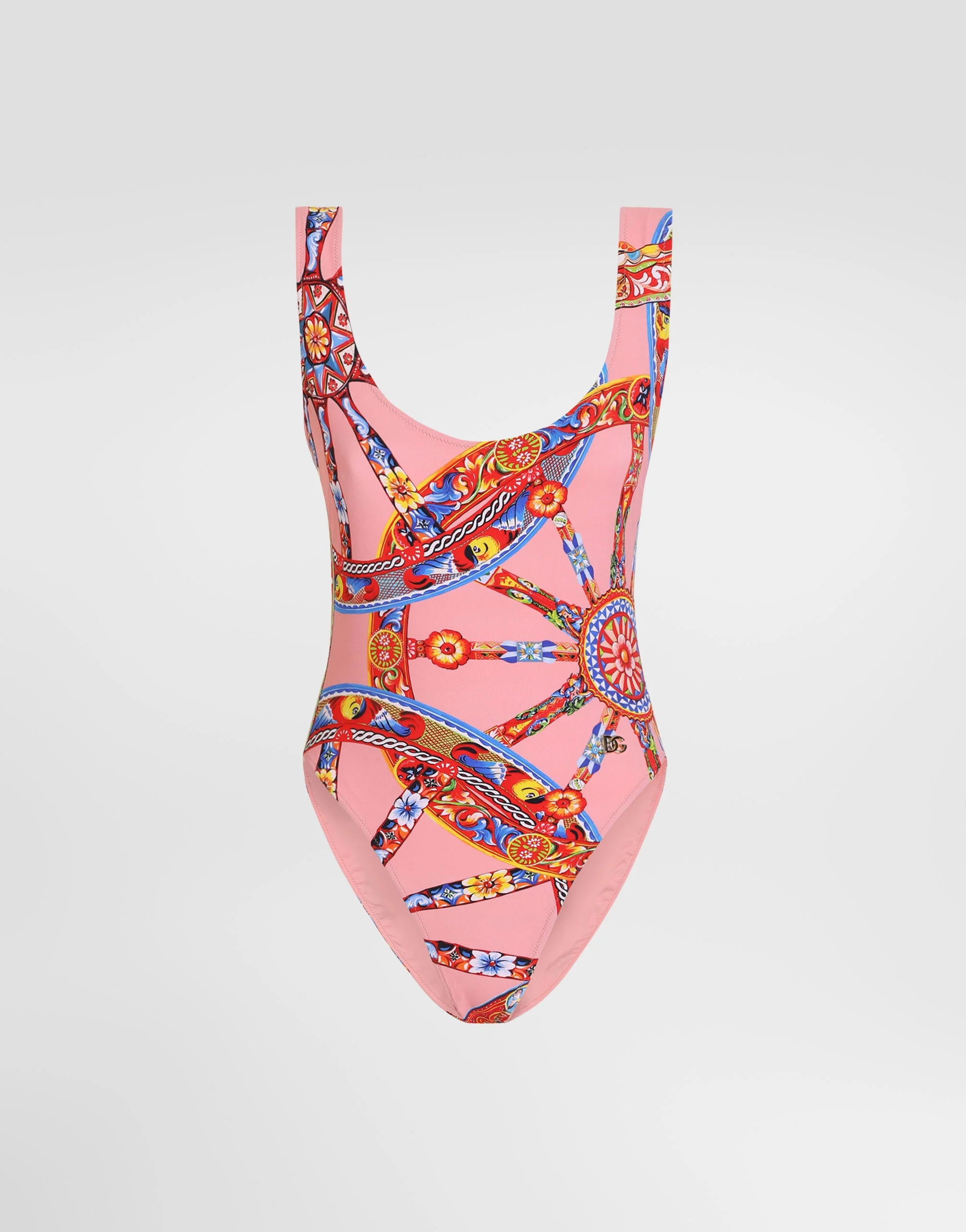 Carretto-print one-piece swimsuit - 1