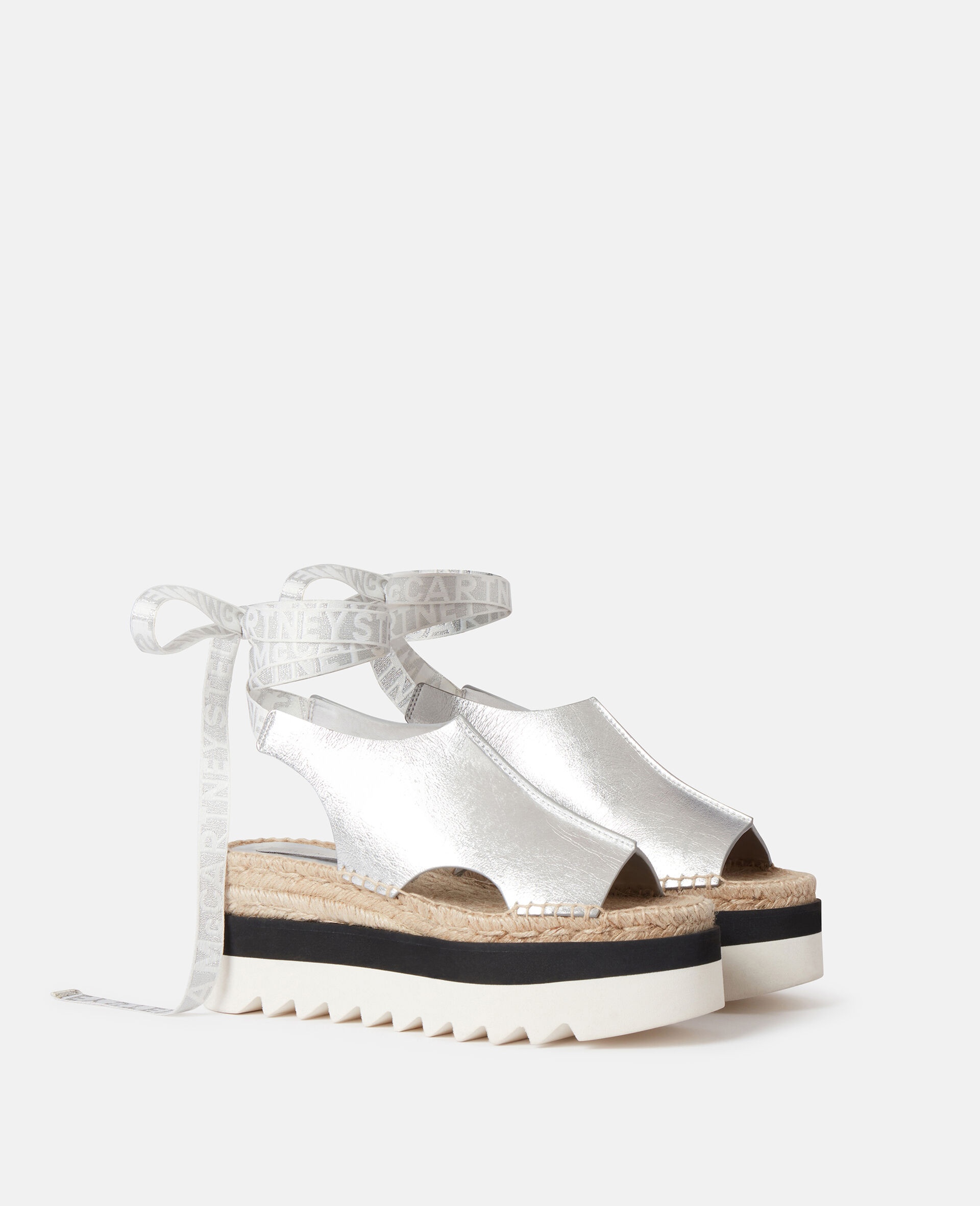 Gaia Metallic Platform Espadrilles - 2