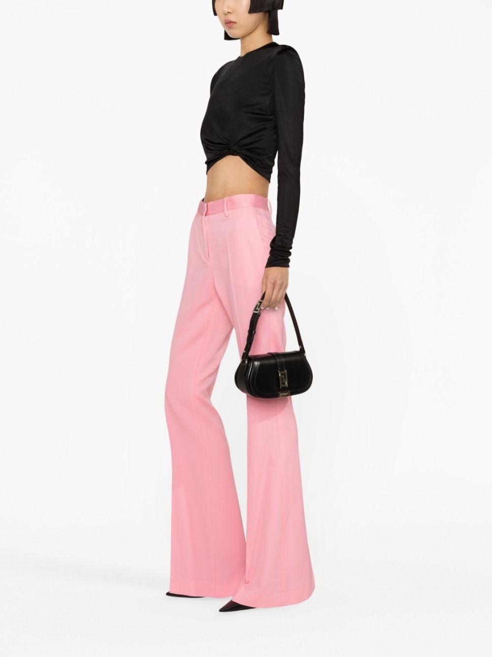 x Dua Lipa knotted crop top - 3