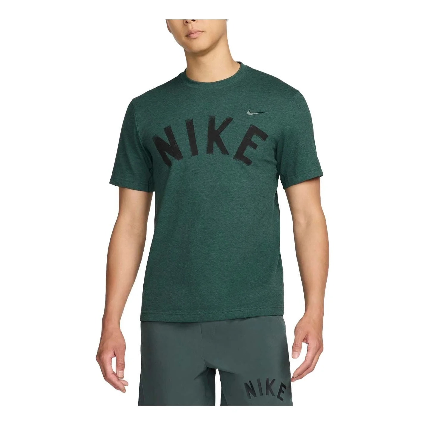 Nike Primary Swoosh Dri-FIT Training T-Shirt Asia Sizing 'Vintage Green' FV9771-338 - 1