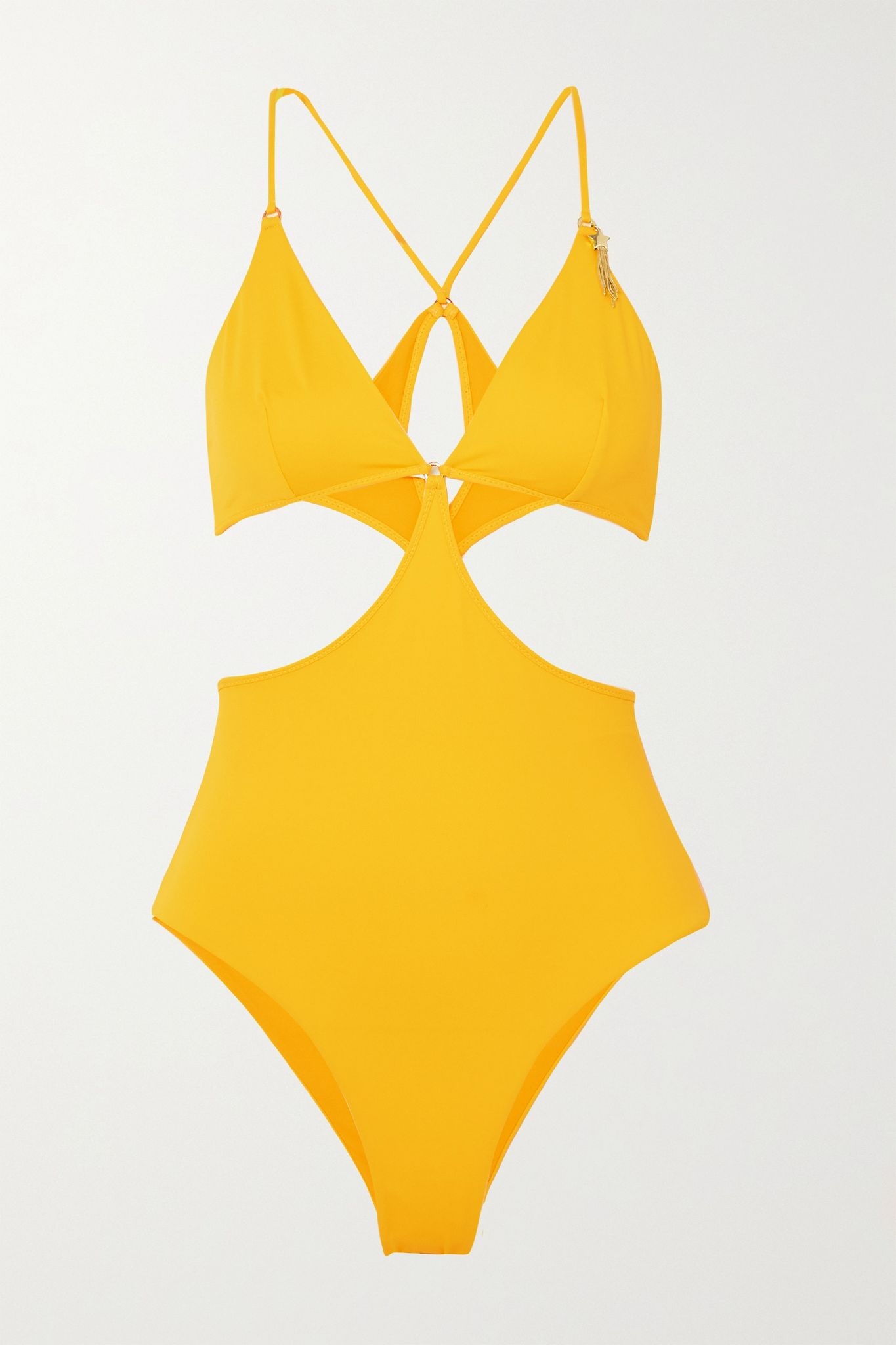 Embellished cutout swimsuit - 1