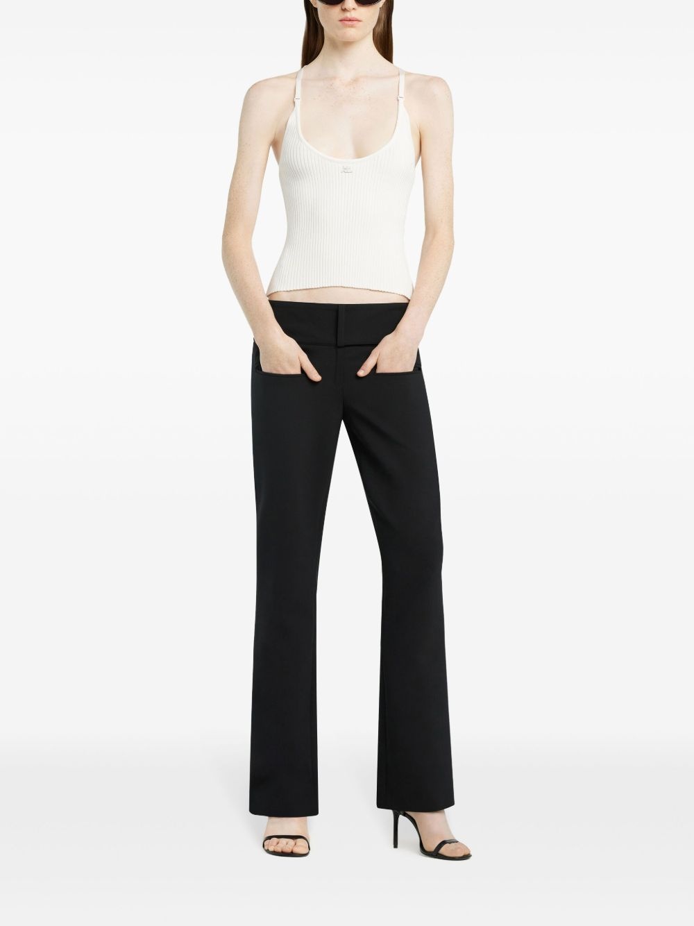 scuba-knit tank top - 2