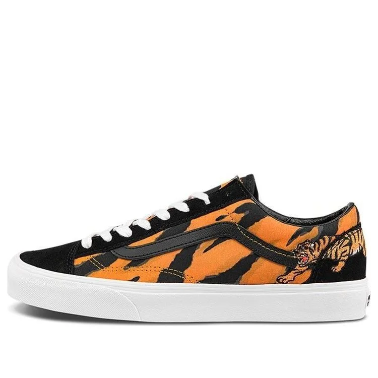 Vans Unisex Style 36 Low-Top Sneakers Black/Orange VN0A3DZ3ORA - 1