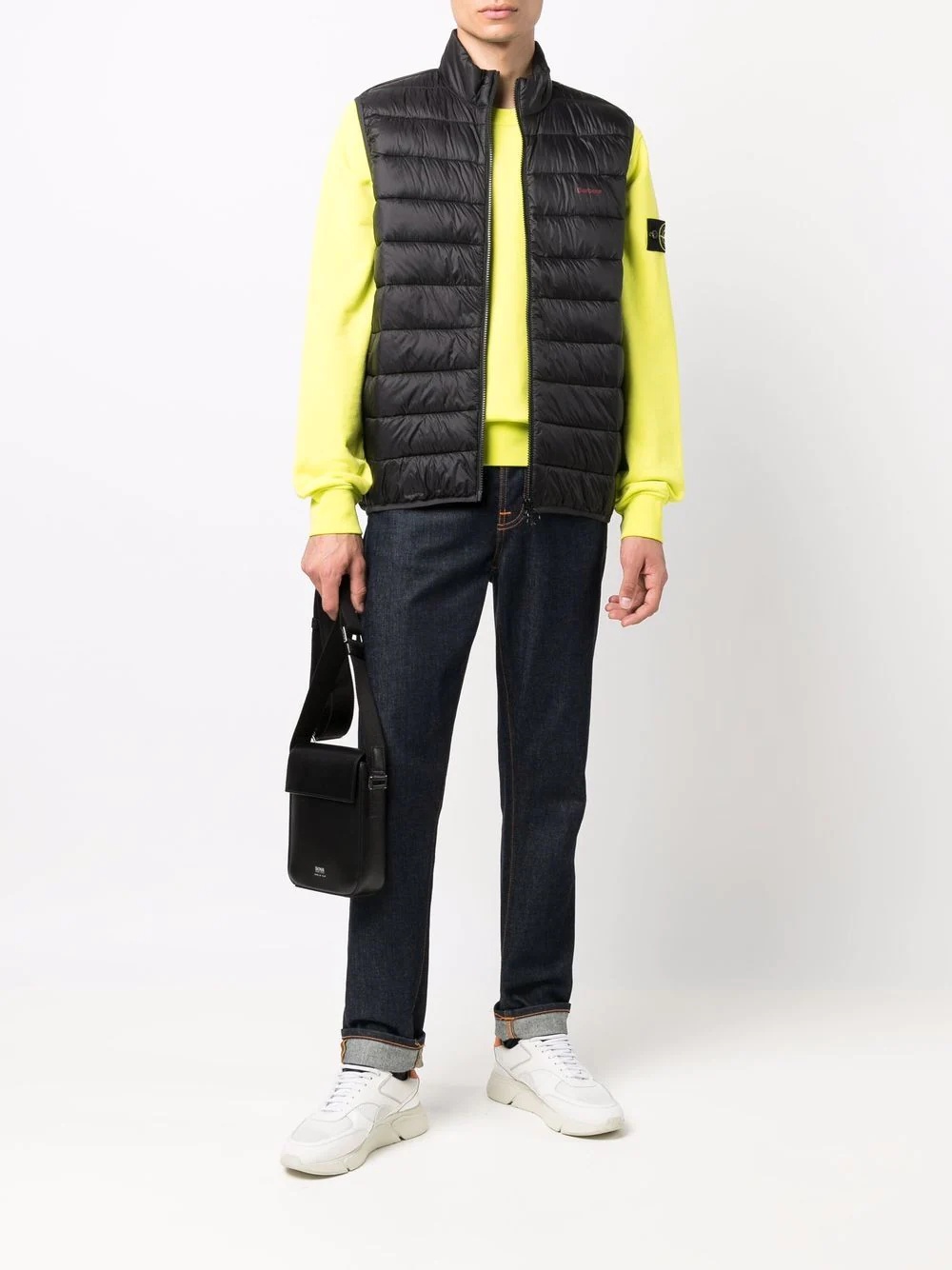 padded logo gilet - 2