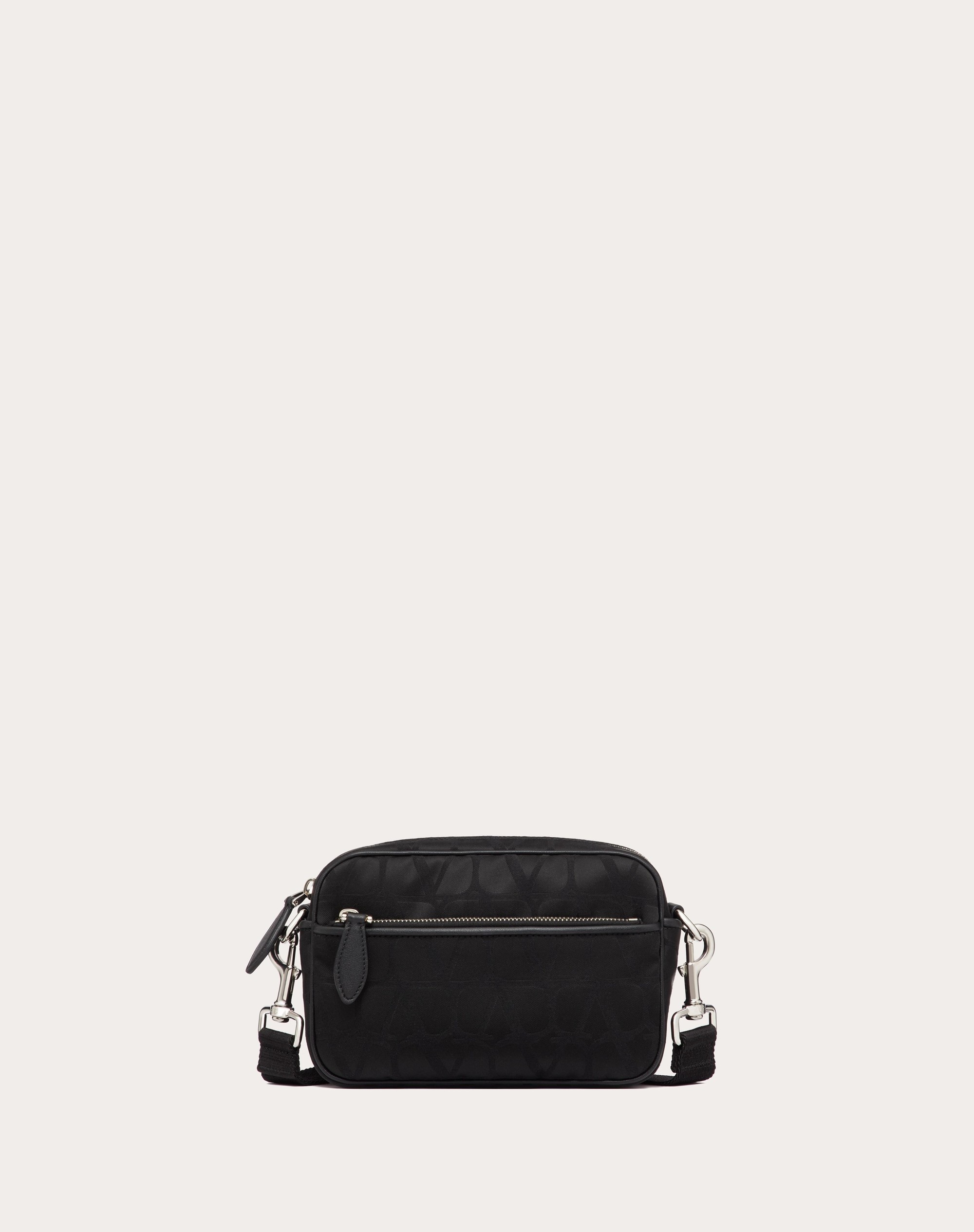 TOILE ICONOGRAPHE SHOULDER BAG IN TECHNICAL FABRIC WITH LEATHER DETAILS - 1