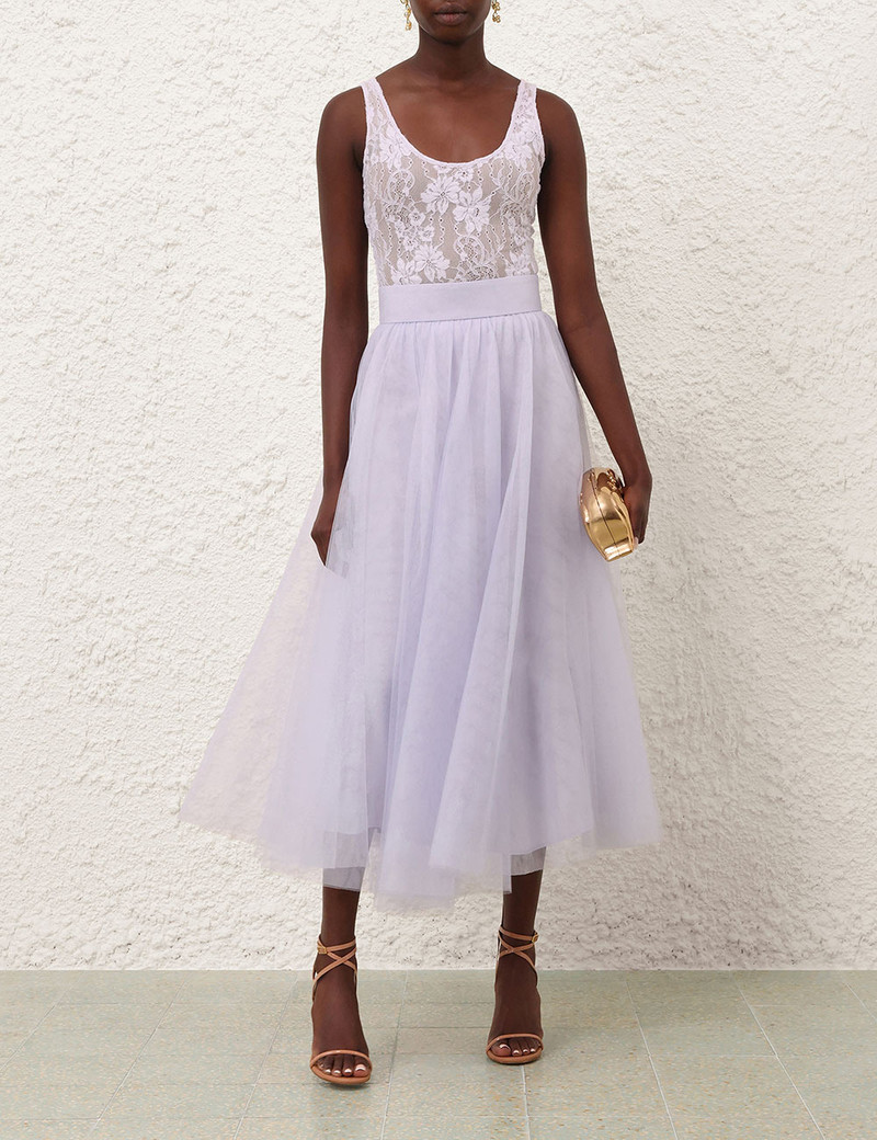 Zimmermann TULLE MIDI SKIRT outlook