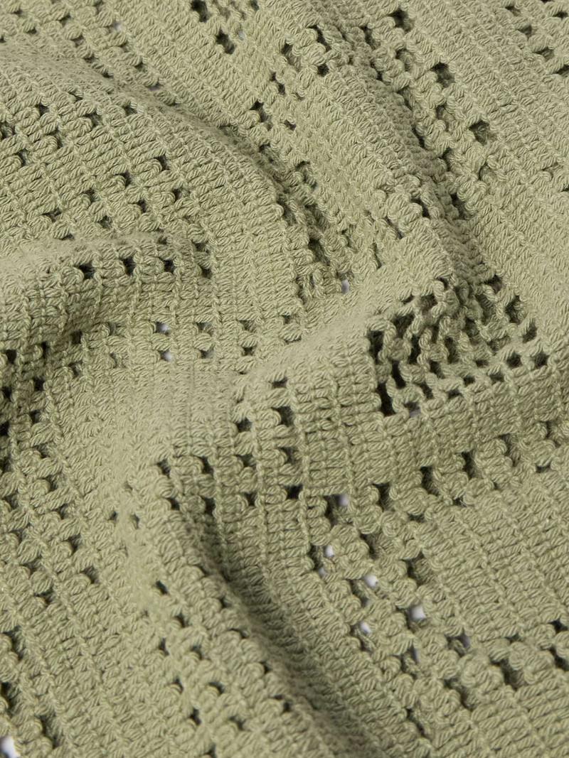 Gioia Camp-Collar Crocheted Cotton Shirt 4