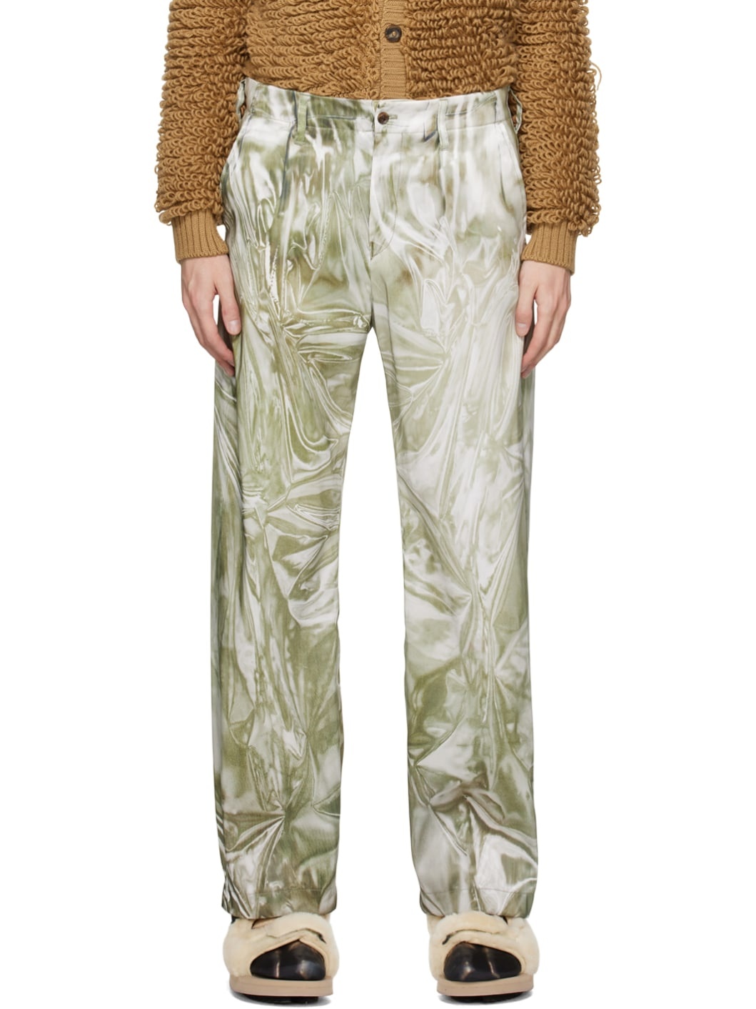 Khaki Mirage Trousers - 1