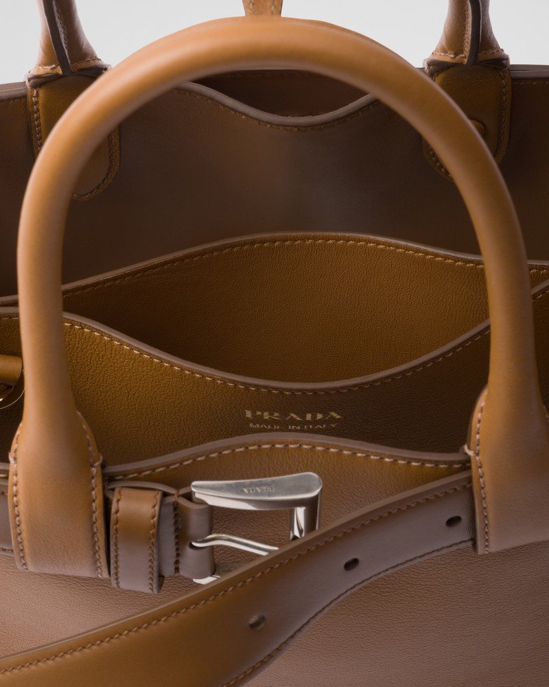 Prada Buckle medium leather handbag with belt 5