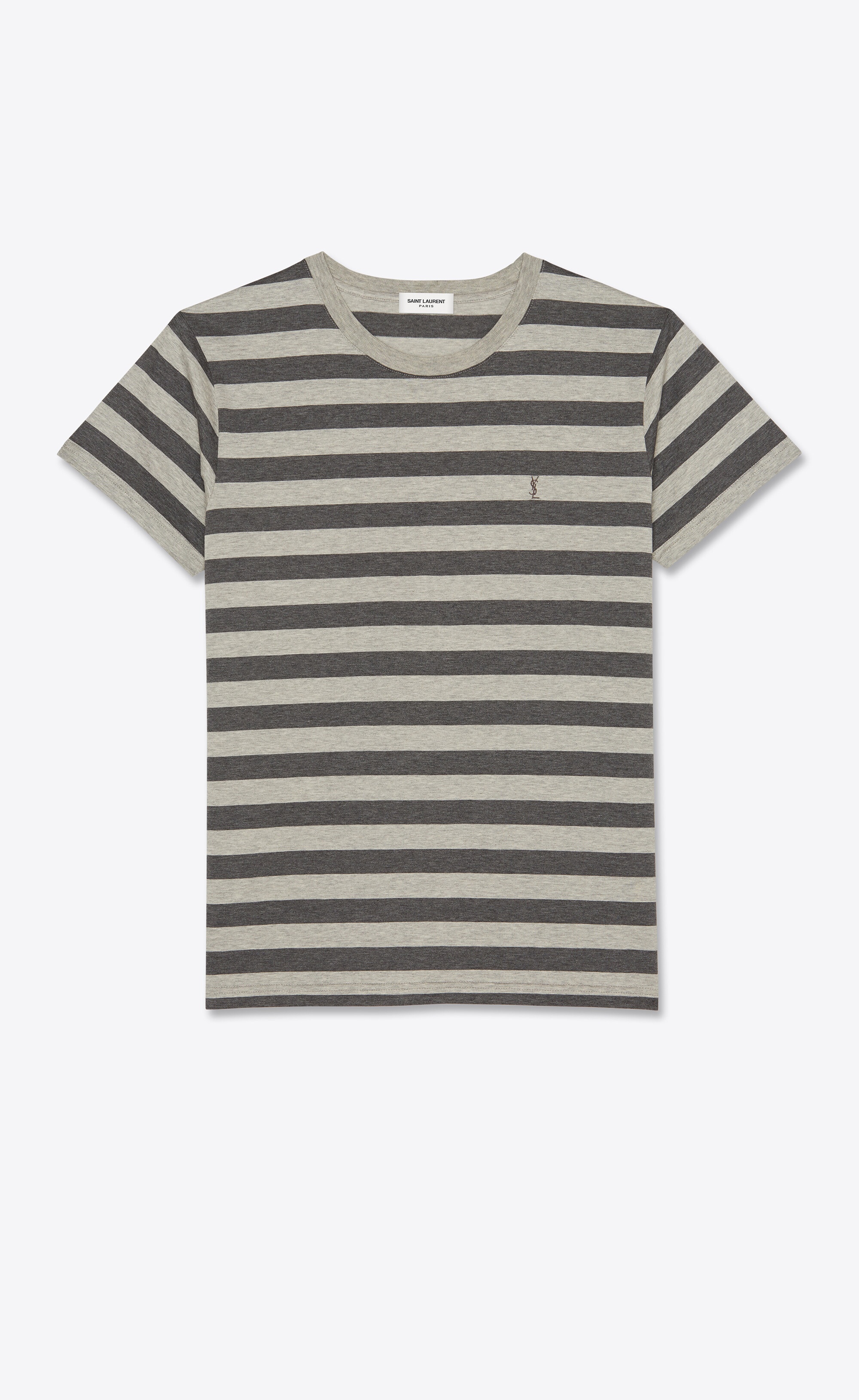 striped monogram t-shirt in jersey - 1