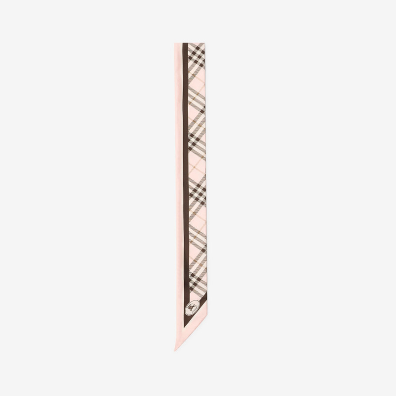 Skinny Check Silk Scarf 5