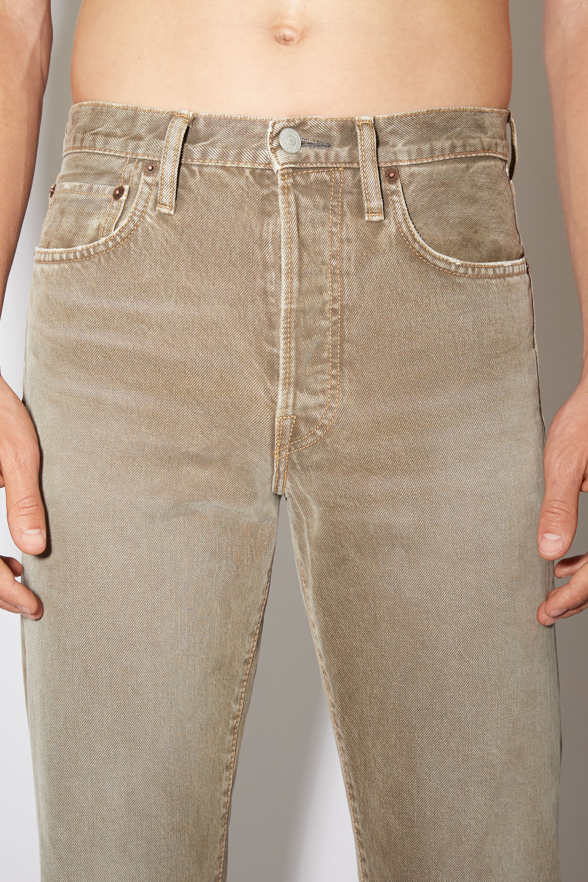Straight fit jeans - Beige - 6