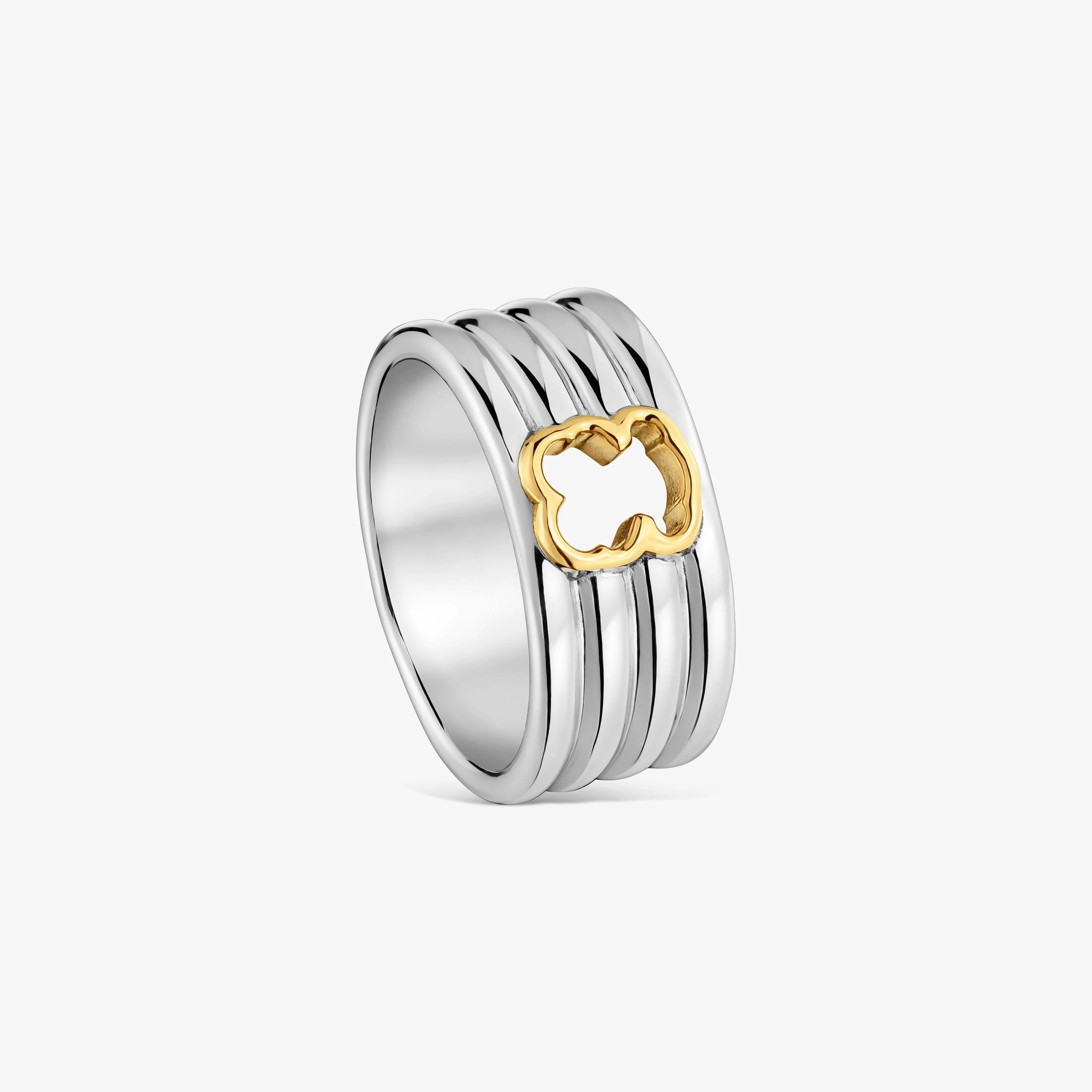 9-mm steel Ring with two-tone bear TOUS Galia - 1