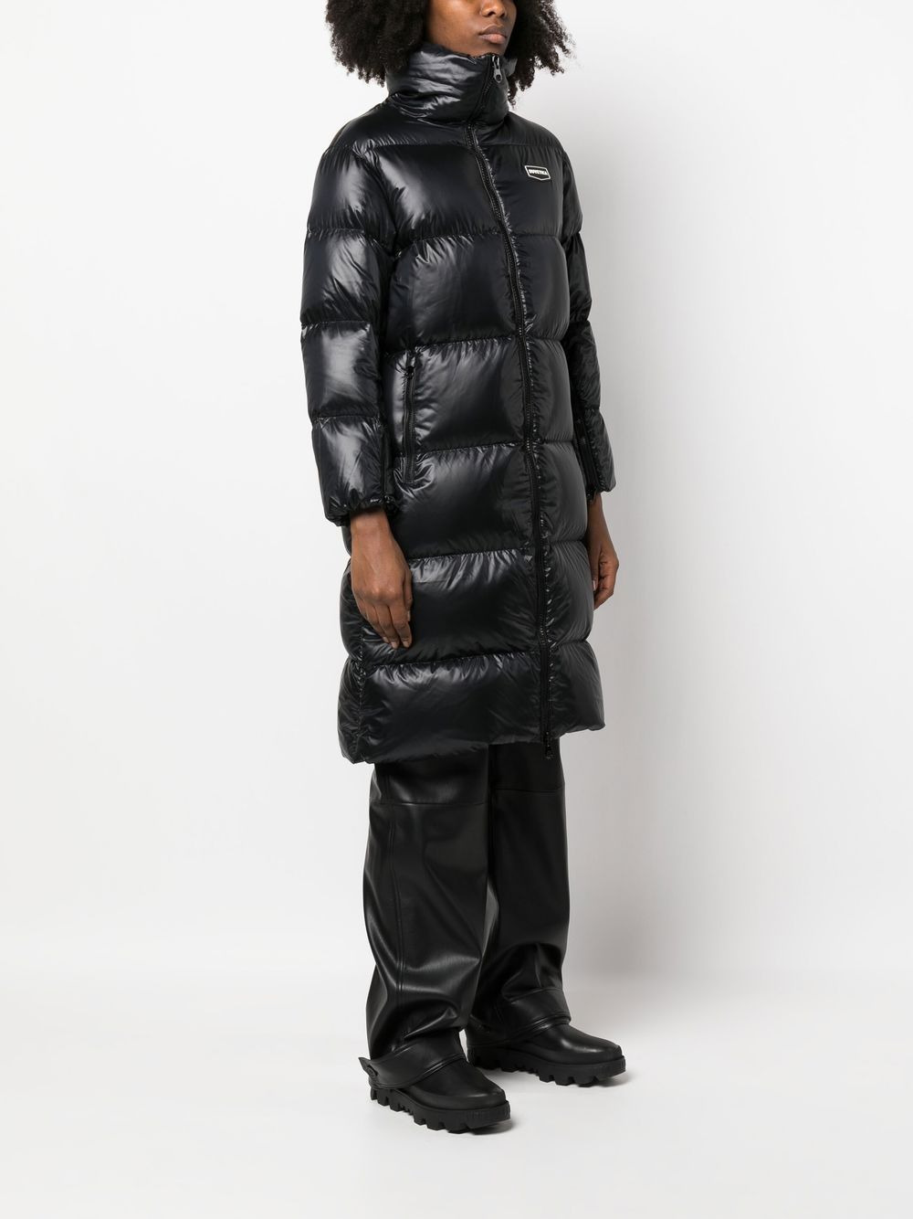 padded mid-length coat - 3