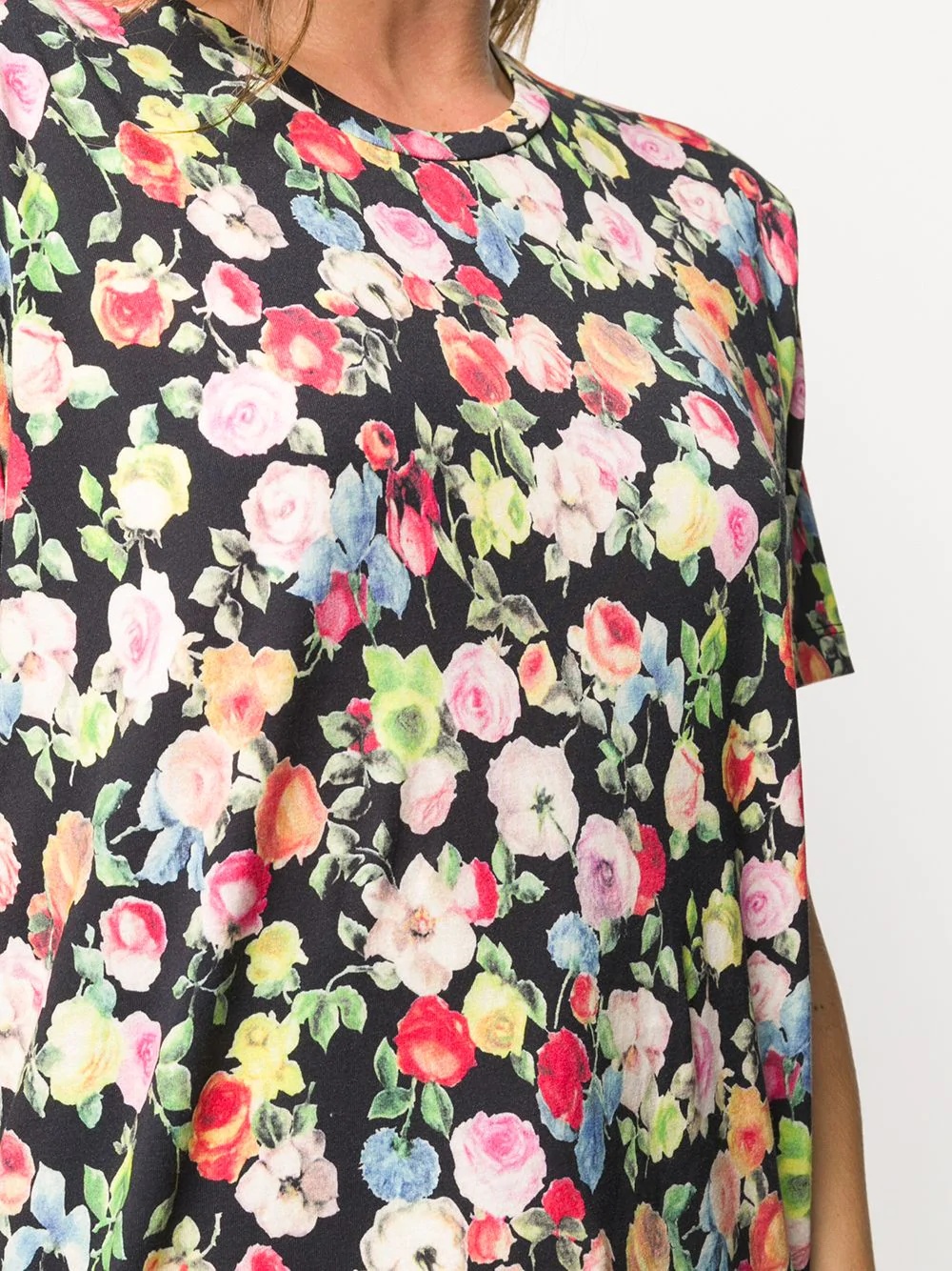 floral cotton t-shirt - 5