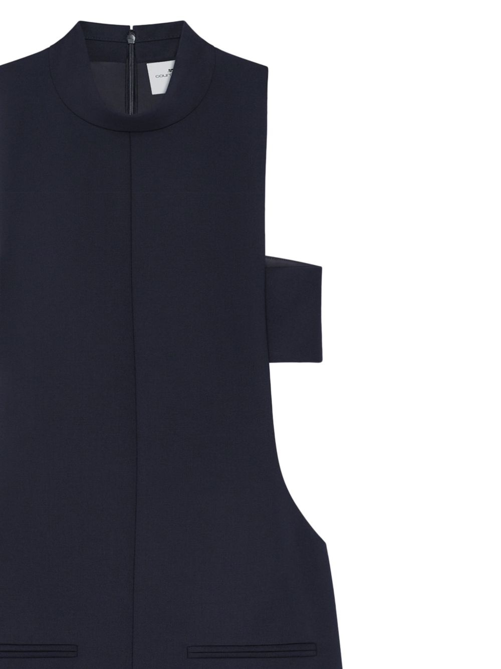 cut-out mini dress - 2