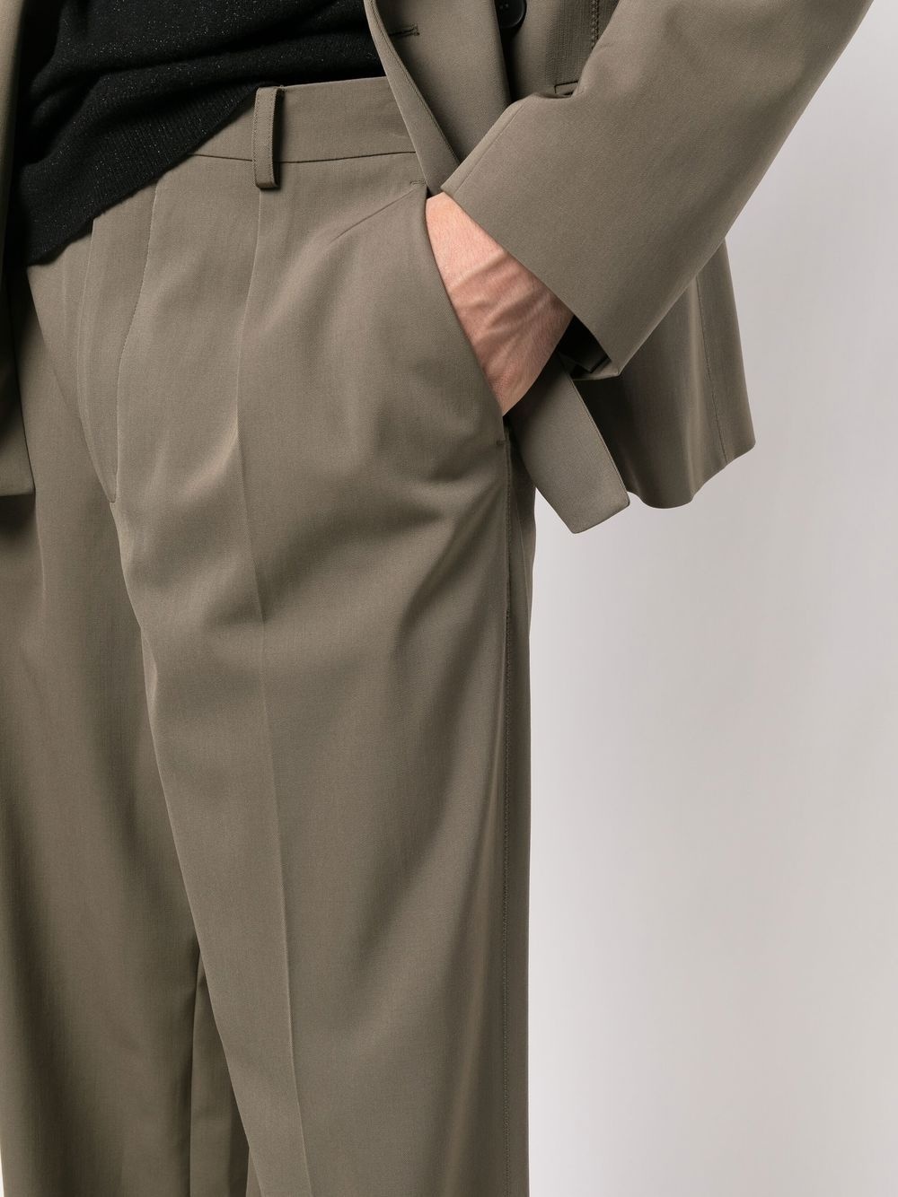 wide-leg tailored trousers - 5