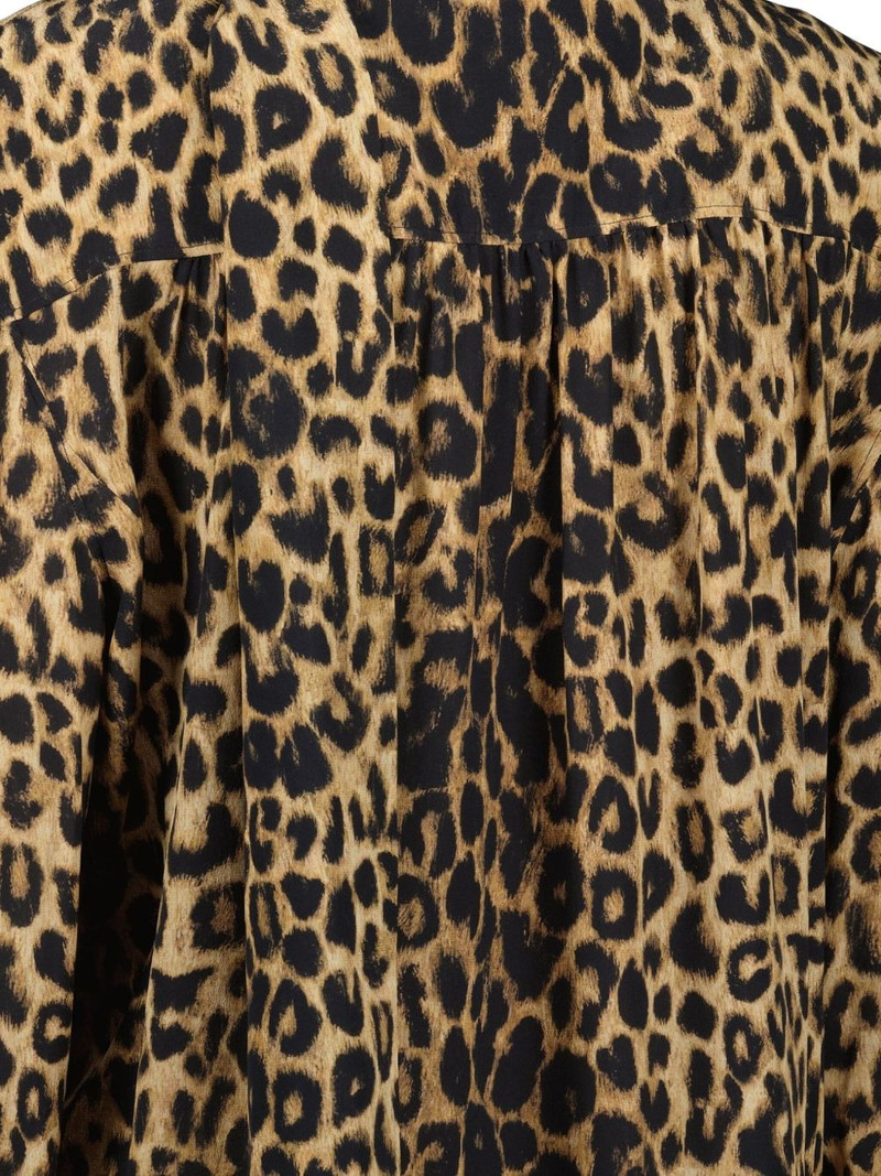 leopard-print tie-detail dress 3