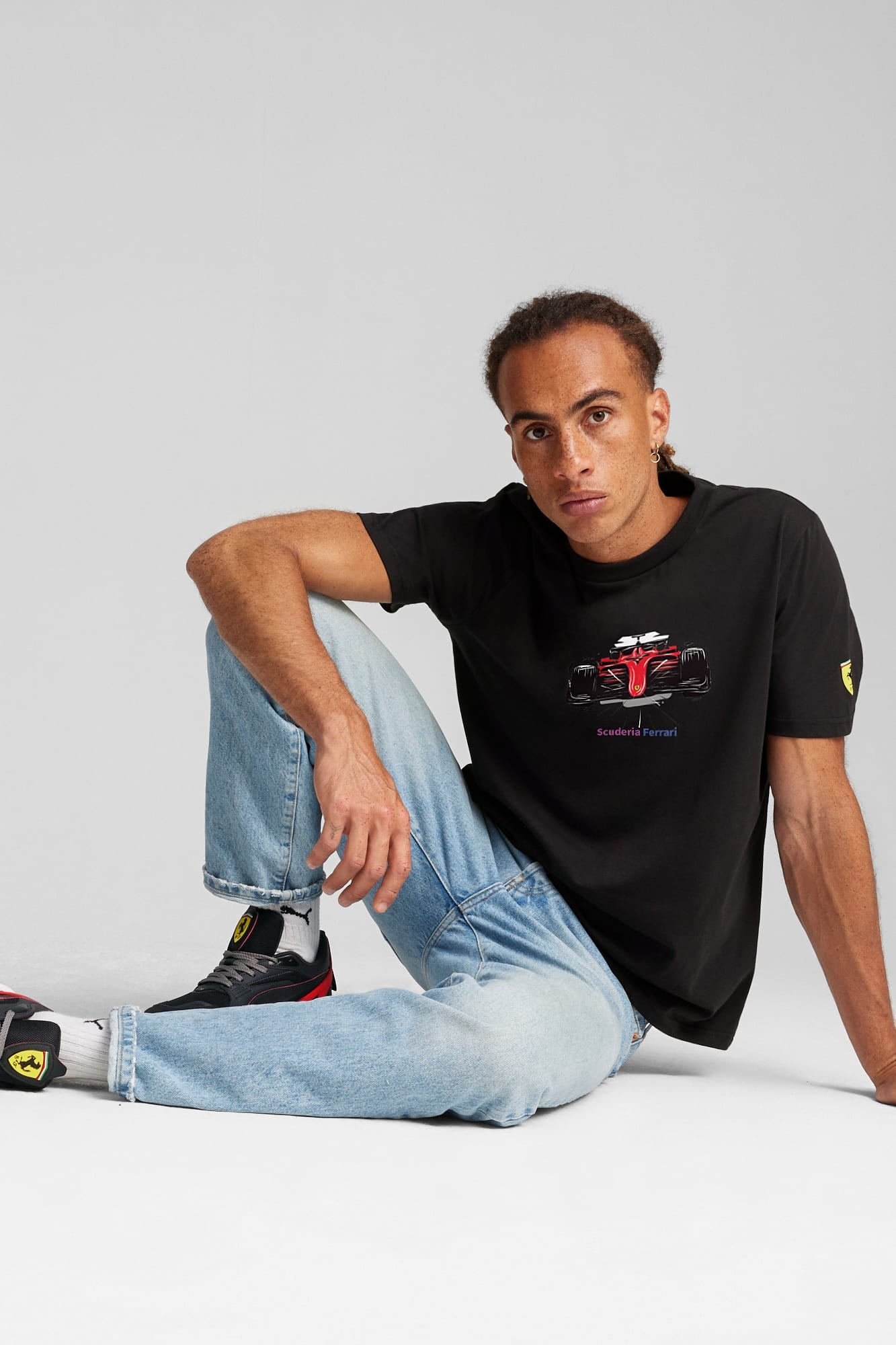 Scuderia Ferrari Men's Motorsport Race Graphic Tee - 4