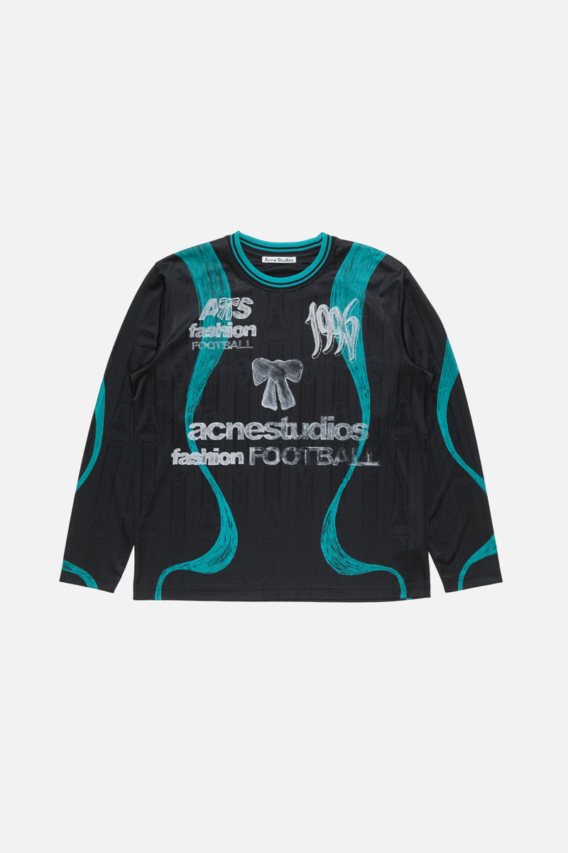 Sports jersey graphic t-shirt - Black 1