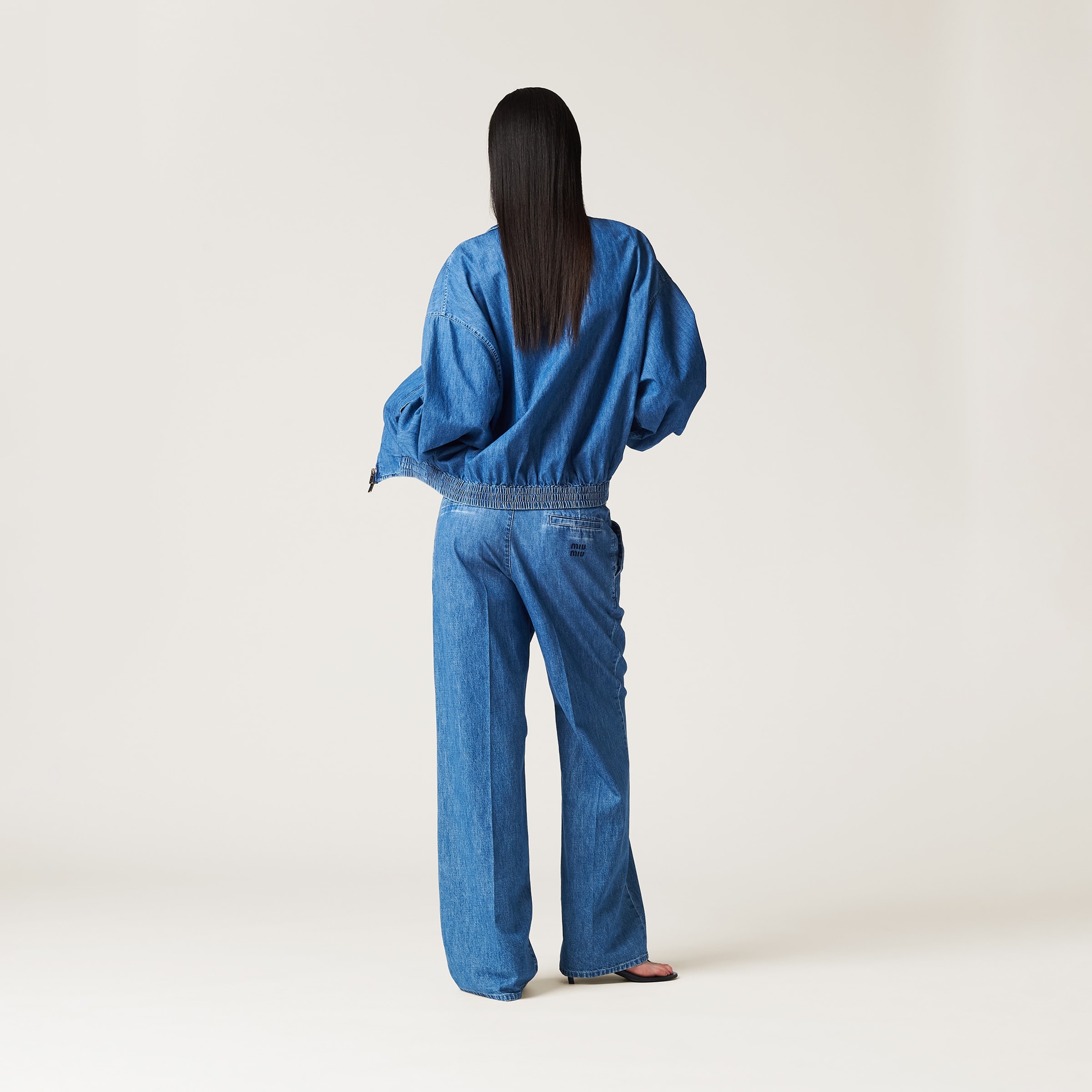 Chambray blouson jacket - 3