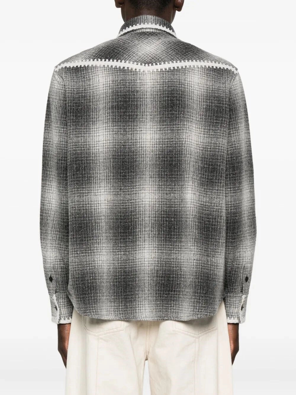 Golden Goose Men `Journey` Oversize Shirt With Designed `Yokes` Patch Pockets - 3