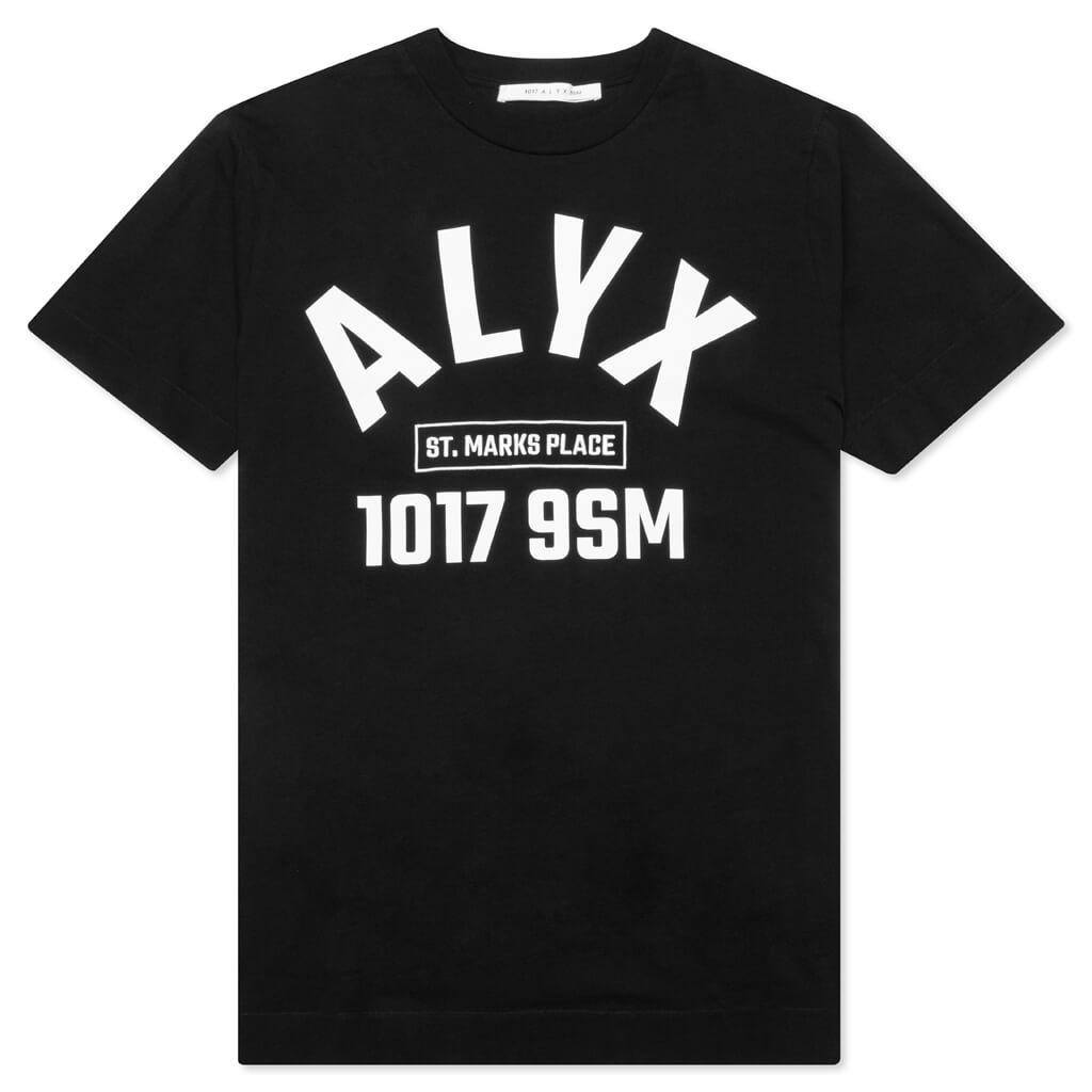 ARCH LOGO S/S TEE - BLACK - 1