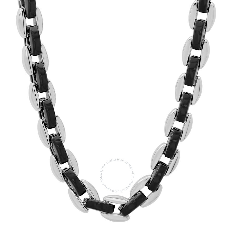Robert Alton - Robert Alton Men's Black Finish Stainless Steel Chain Jewelry Gift Set - 4