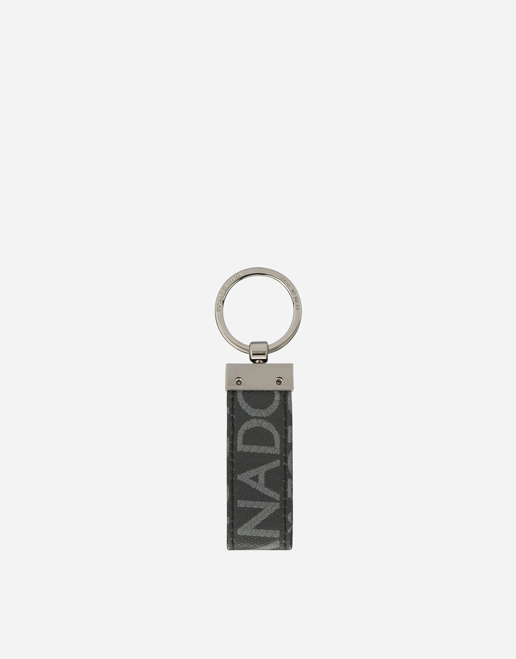 Coated jacquard fabric keychain - 2