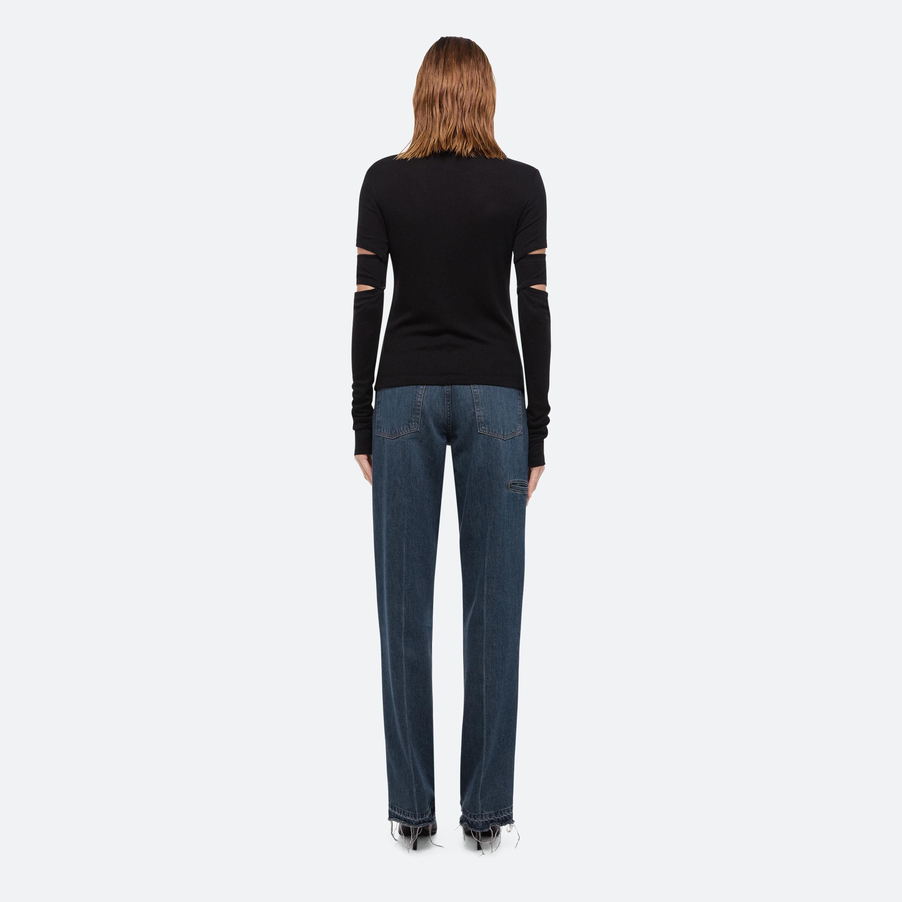 SLASHED LONG-SLEEVED TOP - 5
