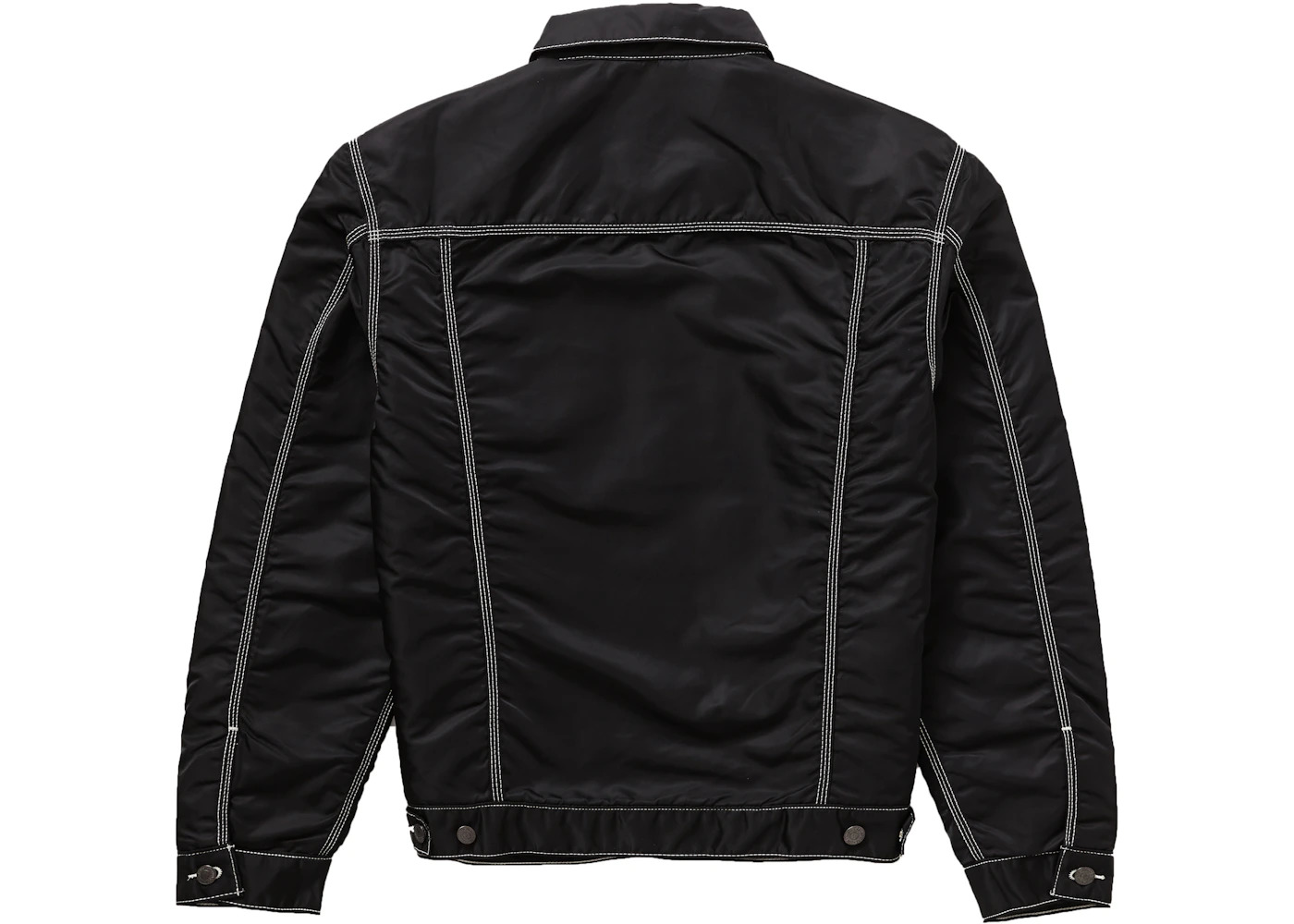 Supreme Levi's Nylon Trucker Jacket Black - 3