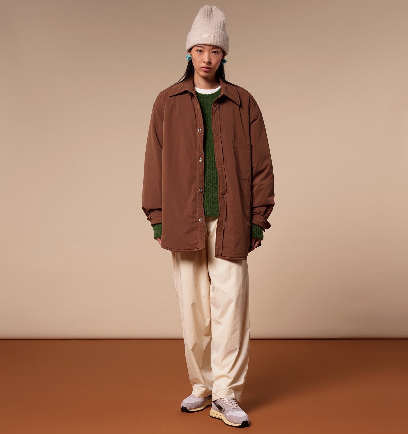 REELWIND LOW SNEAKERS IN SAND SUEDE AND REFLECTIVE NYLON - 7