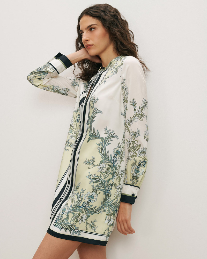 VERONICA BEARD CARSTOWE SCARF-PRINT MINI DRESS outlook