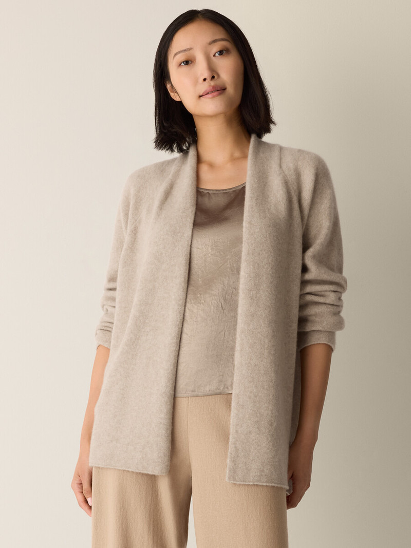 EILEEN FISHER Cashmere Silk Boucle Bliss Long Cardigan outlook