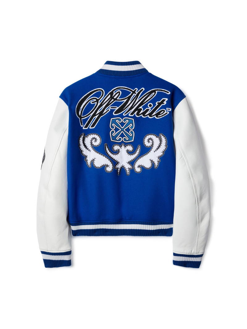 Off-White Royal Varsity Jacket outlook