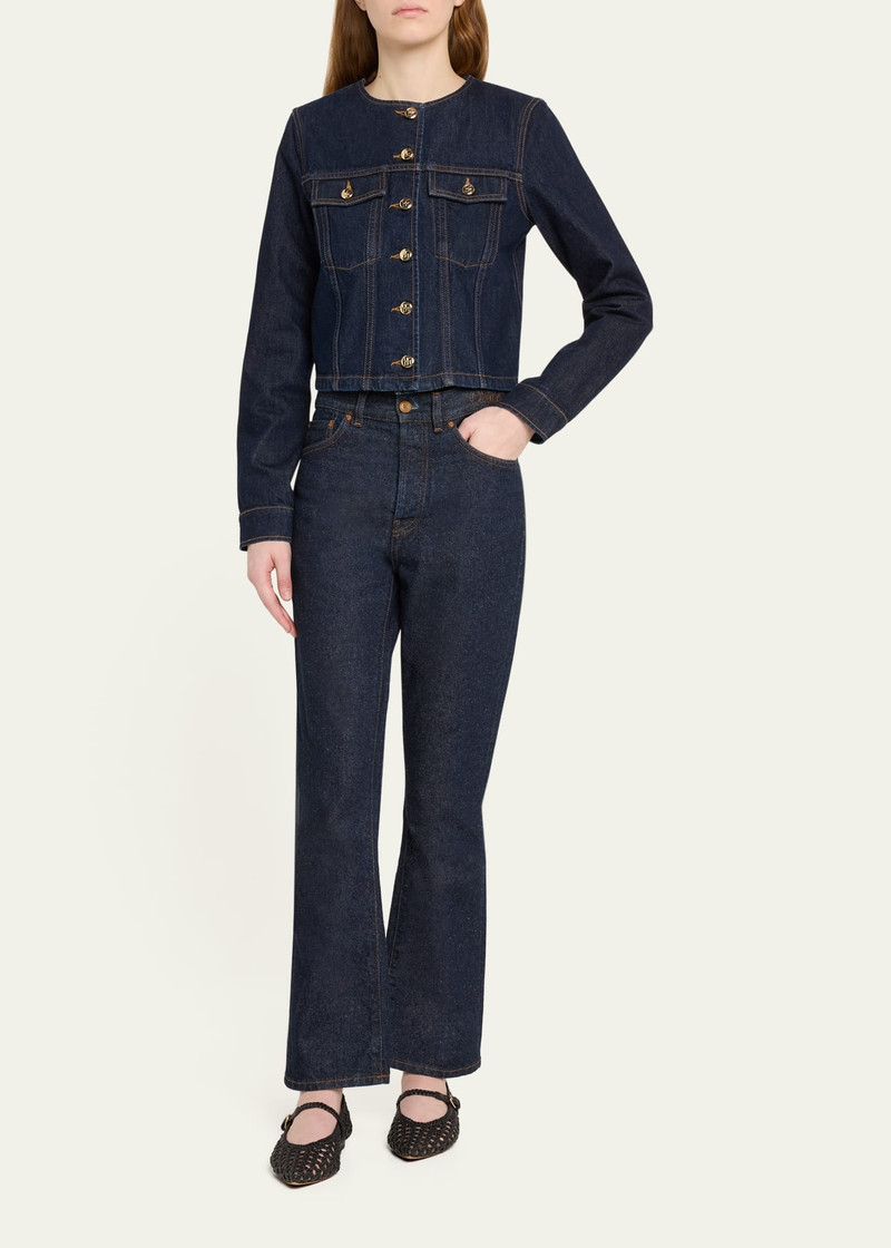 ULLA JOHNSON The Sabine Tailored Denim Jacket outlook