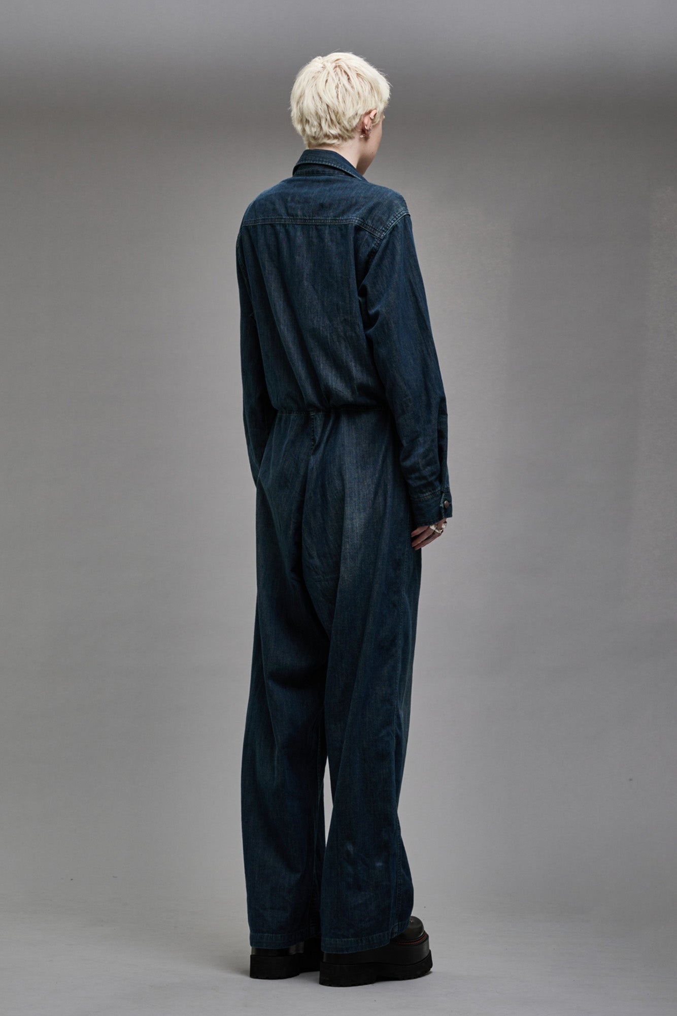 OPEN FRONT COVERALL - CARMEN INDIGO - 4